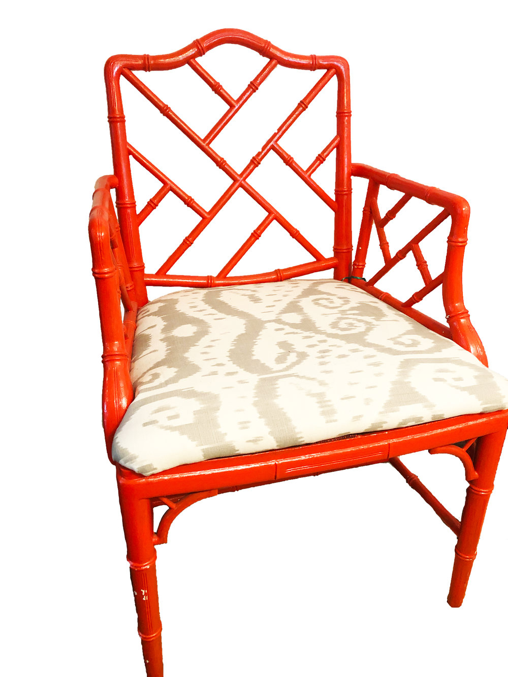 faux bamboo chair — brittany bromley interiors