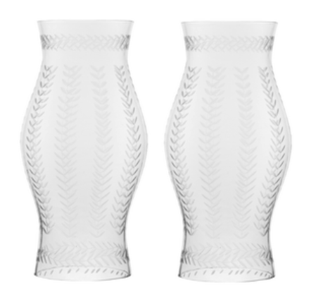 Etched Vertical Leaf Hurricanes