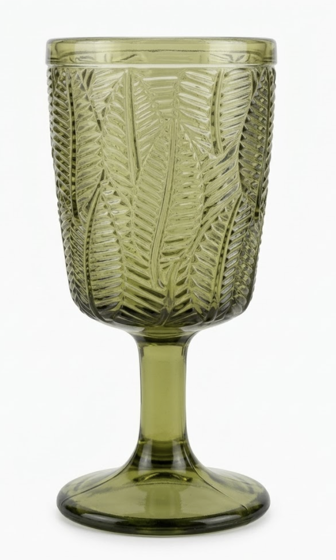 Green Crystal Glasses