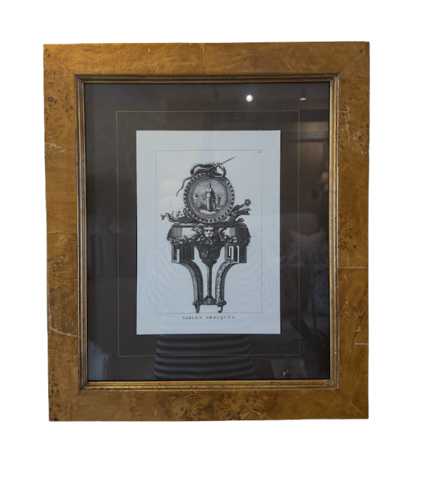 Burled Wood Framed Art Pieces