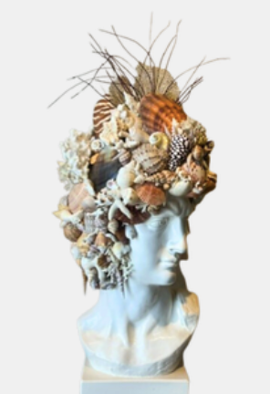 Large Shell Encrusted Bust