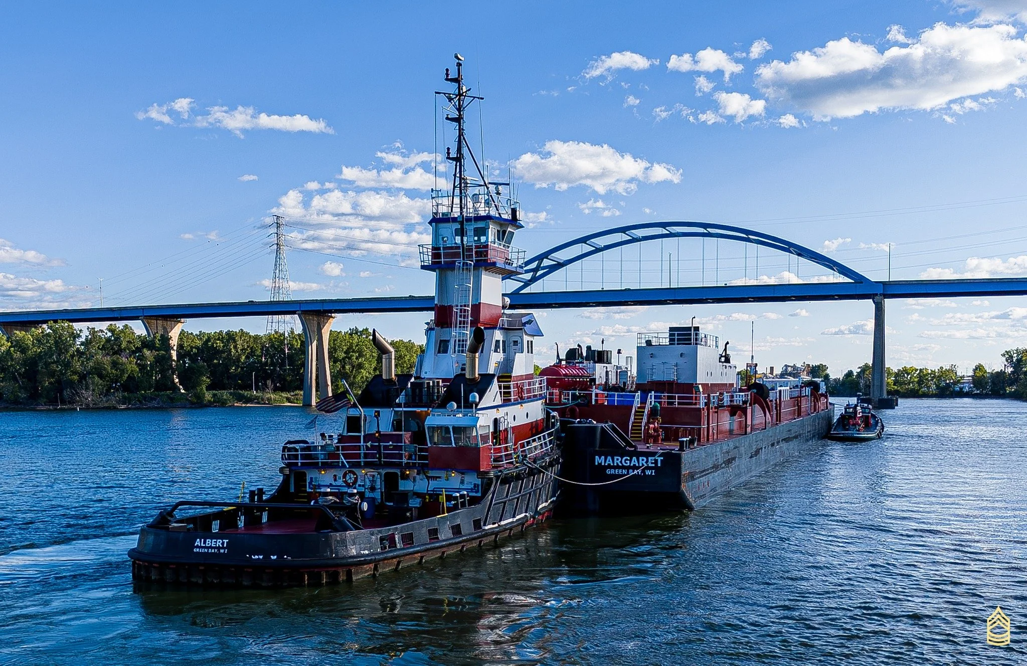 Margaret with Tug Albert