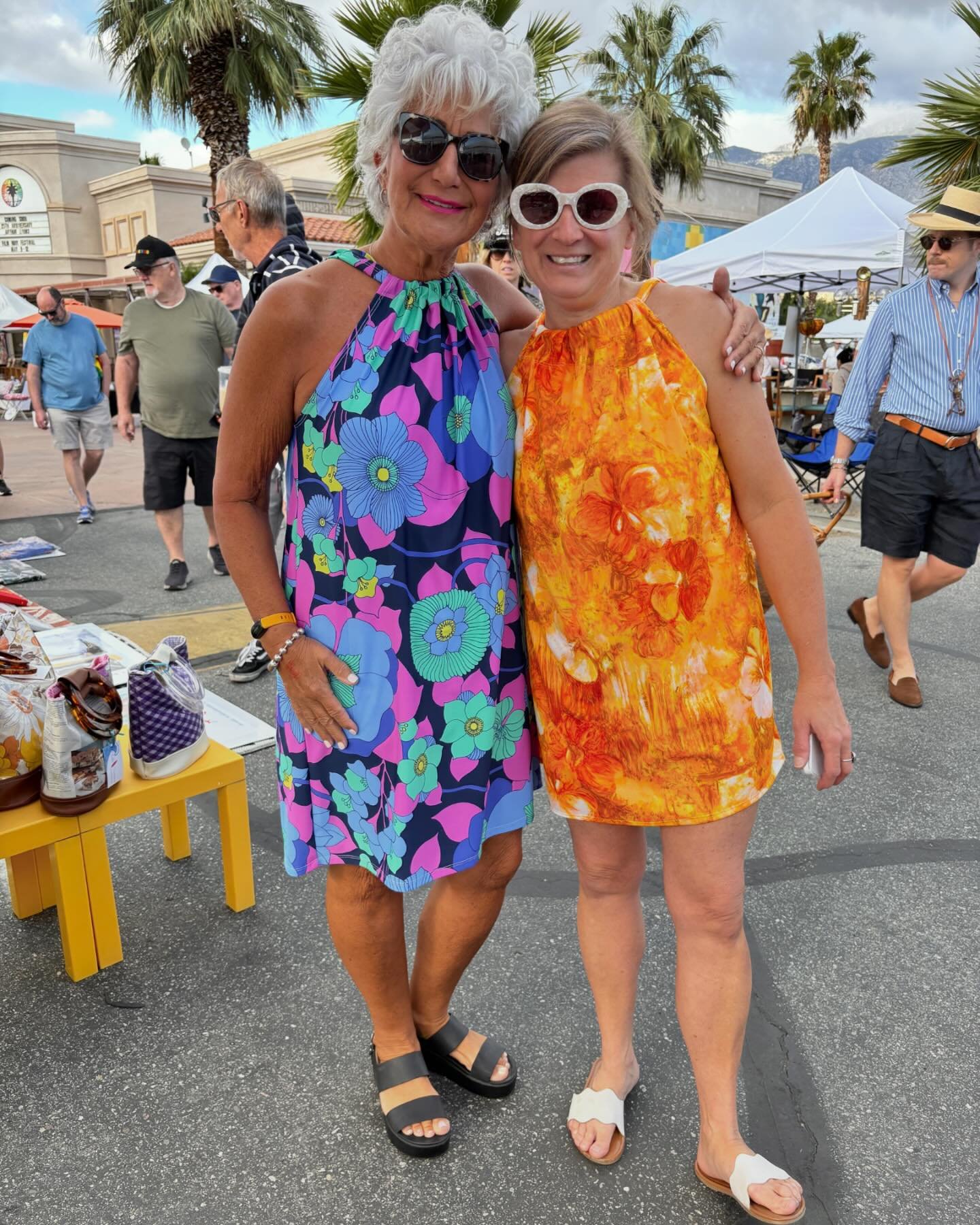 Wheee! What a great day at the @psvintagemarket!
Thanks to everyone who came out to say hi and supported Chelle Summer! @aimerdoll rocked her Chelle Summer La Palma dress (mine is made with vintage fabric) and @kar_kar_bakescakes had to choose betwee