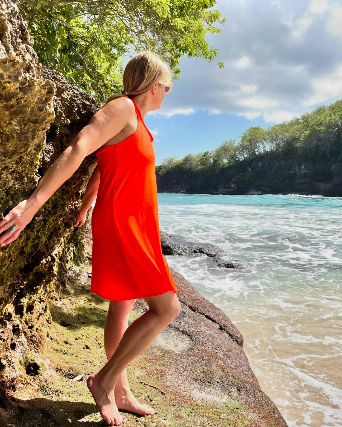 #TBT to Bali nearly a year ago. And the &ldquo;Bali Dress.&rdquo; Working on my Summer 2024 Road Trip wardrobe. A different look for this year for a different type of trip ahead. #hiddenbeach

Nylon spandex fabric used to create dress from @fabricmer
