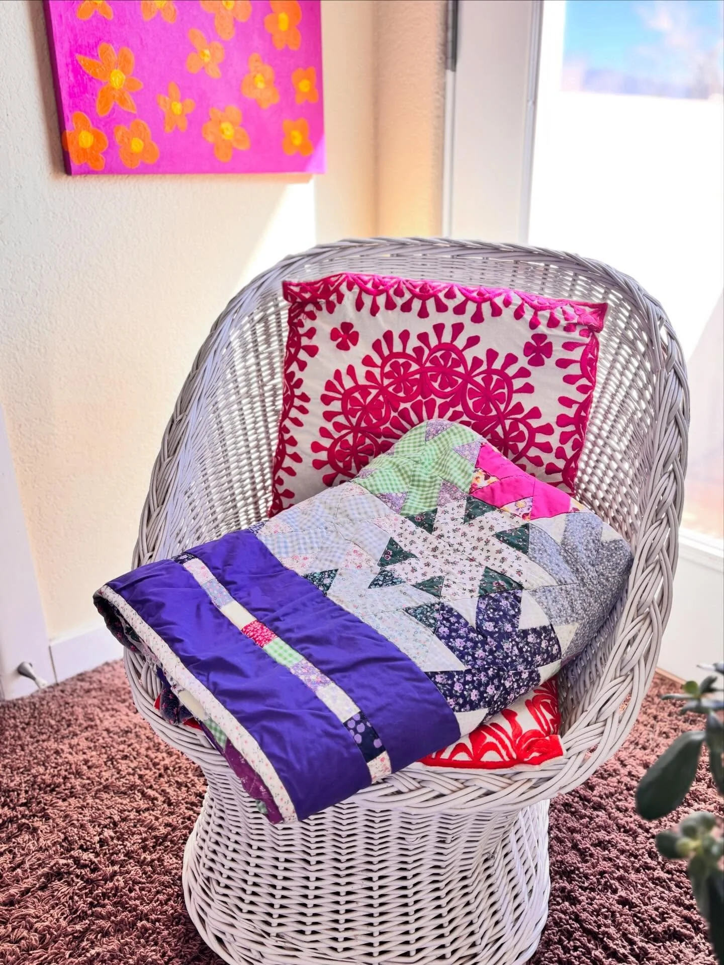 Twenty years ago today, the first woman I called a second mom died. Bonnie was my across-the-street neighbor in the mid-1990s. I spent a lot of time with her in her sewing room&ndash; this pinwheel quilt was the first project we did together, using s