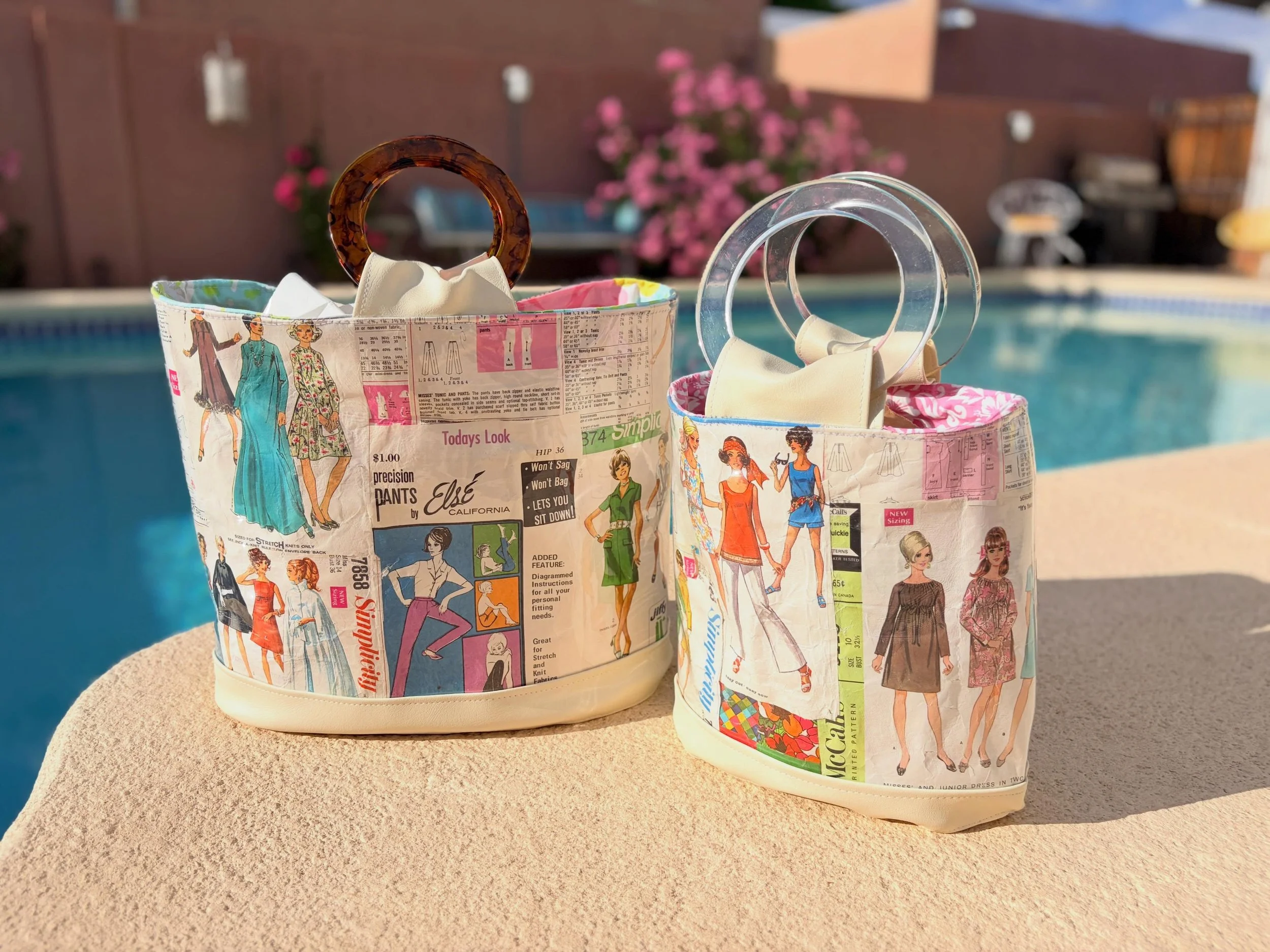 If you&rsquo;ve been waiting for the the opportunity to purchase a Chelle Summer vintage pattern handbag, I just added a new Take Everywhere Bag to the boutique at www.chellesummer.com. There is one in each size now. The last person who bought one to