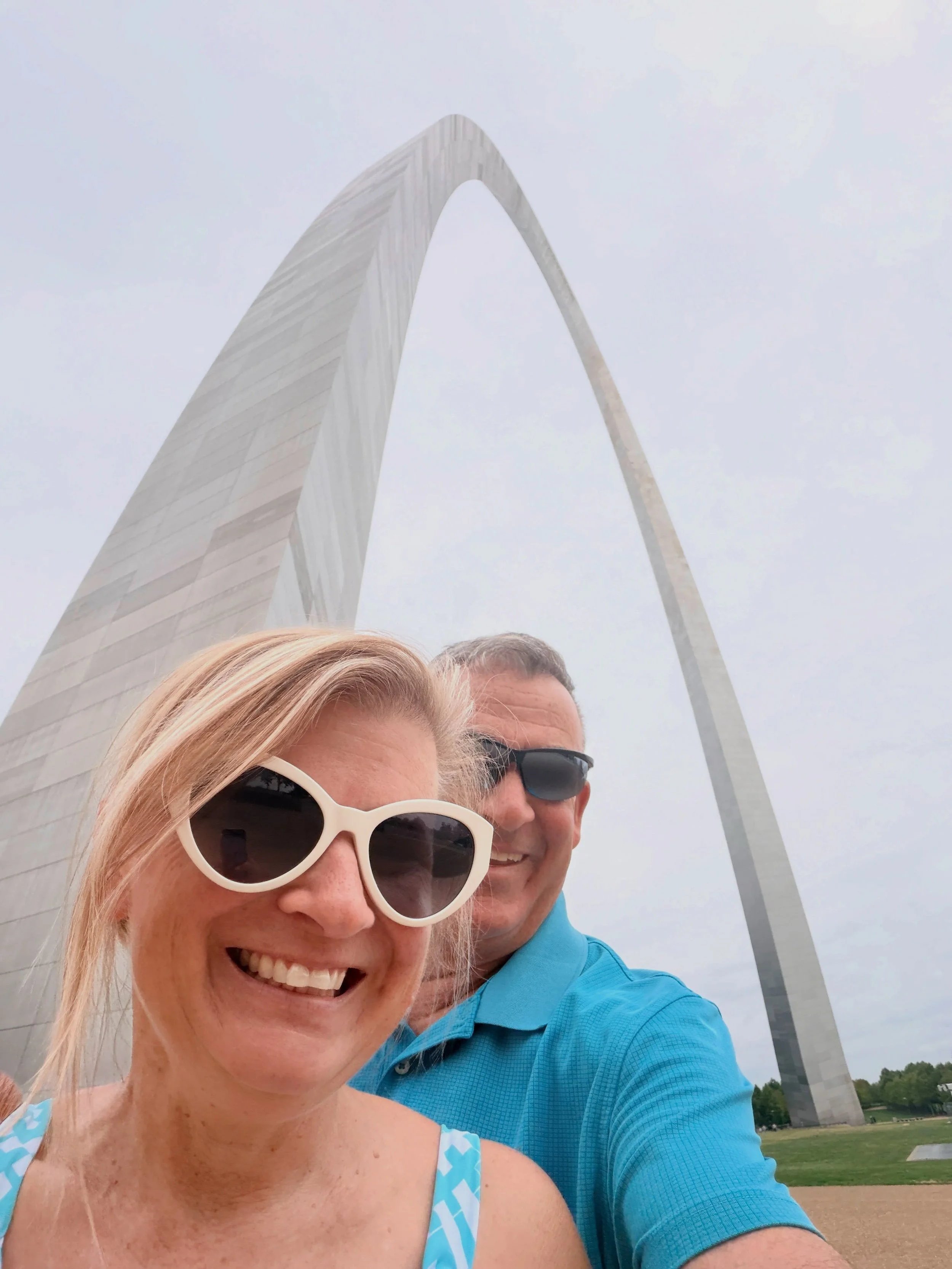 I&rsquo;ve driven by the St. Louis Arch more times than I can count. Finally, today we took the trip to the top. I&rsquo;m mesmerized by Eero Saarinen&rsquo;s creation- one that still looks clean and modern, even all these years later. And I had no i