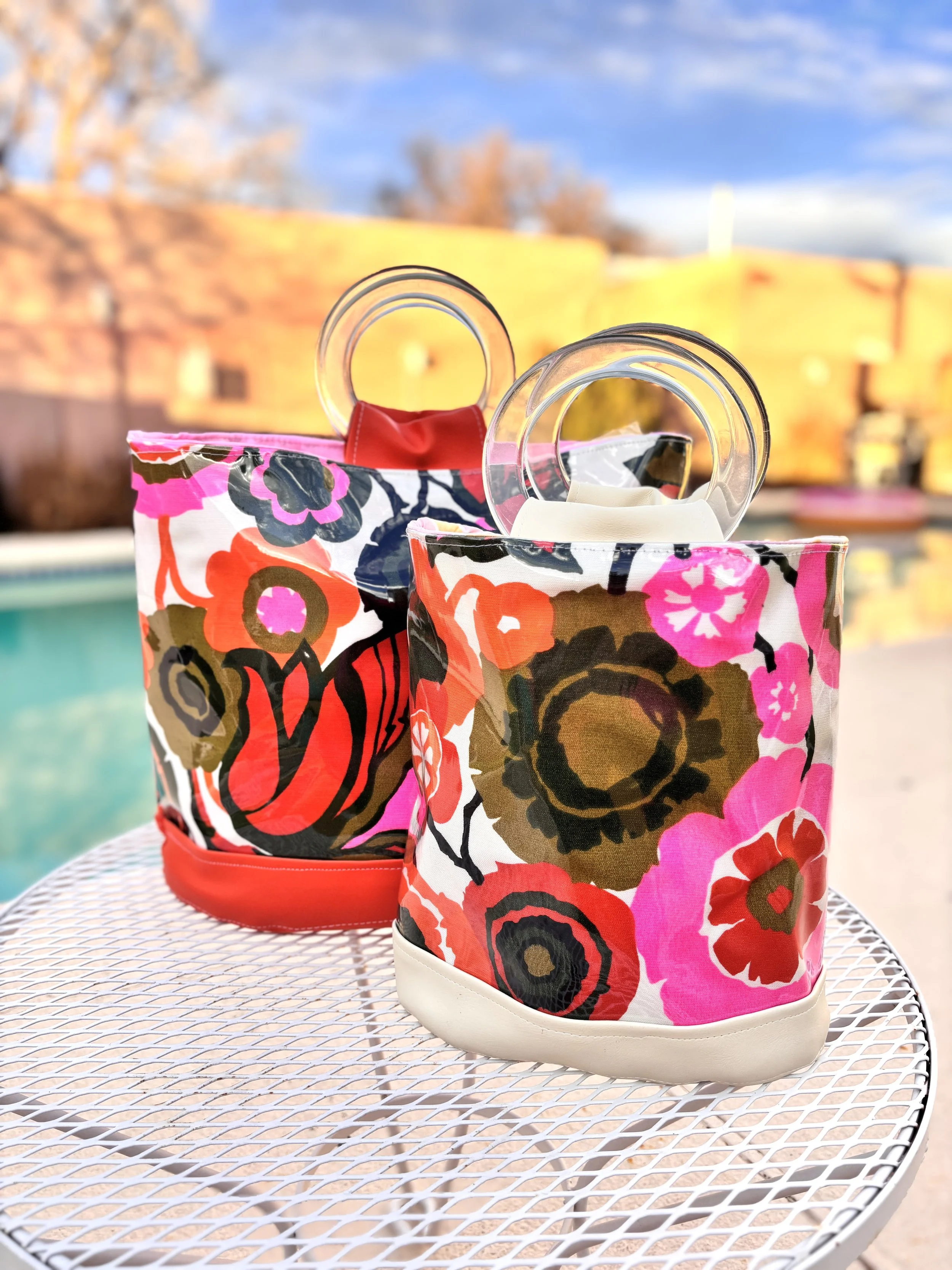 Vicki Lynn's Vintage Pink Flowers Handbags