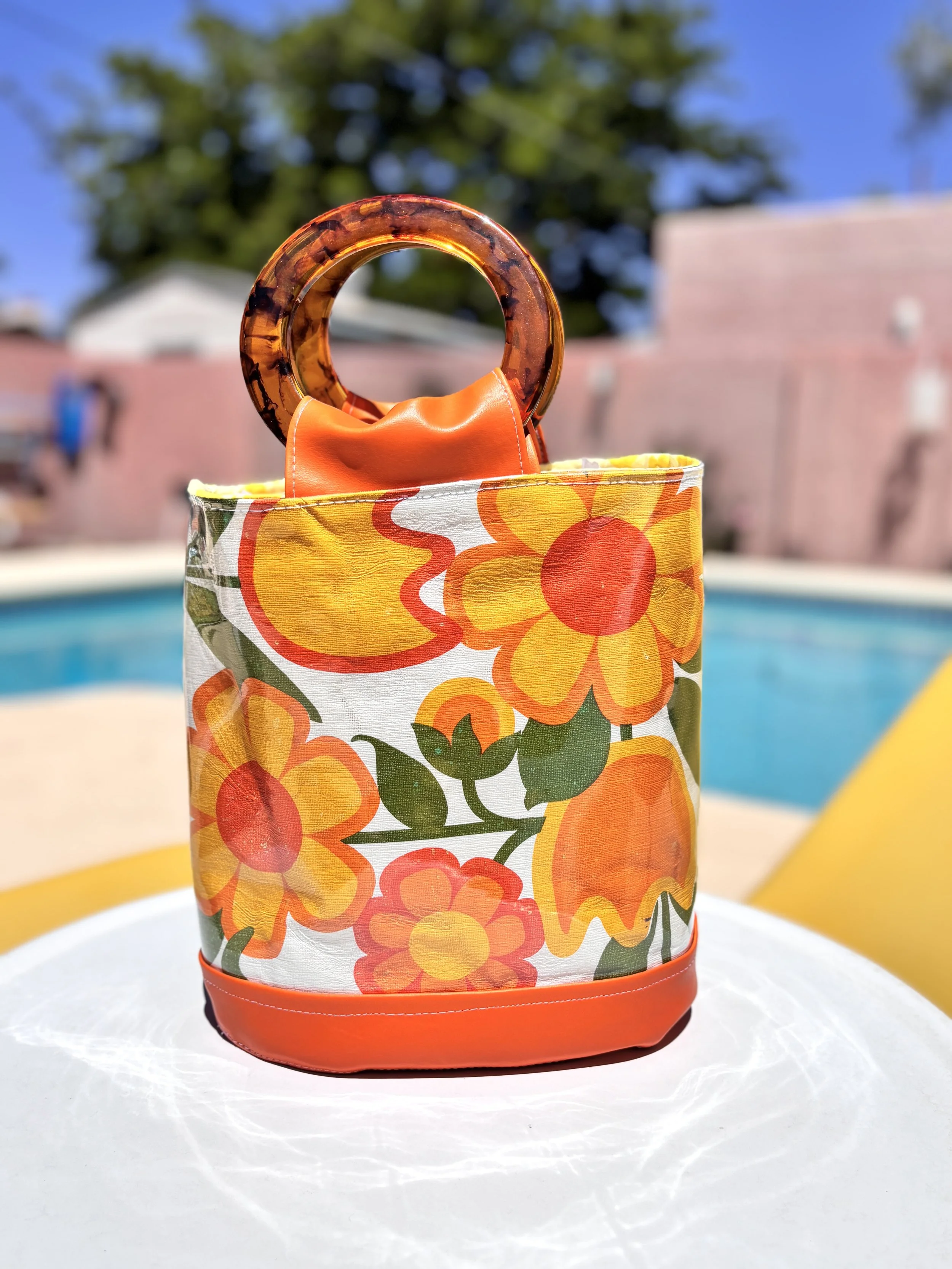 Vintage Summer Orange Handbag