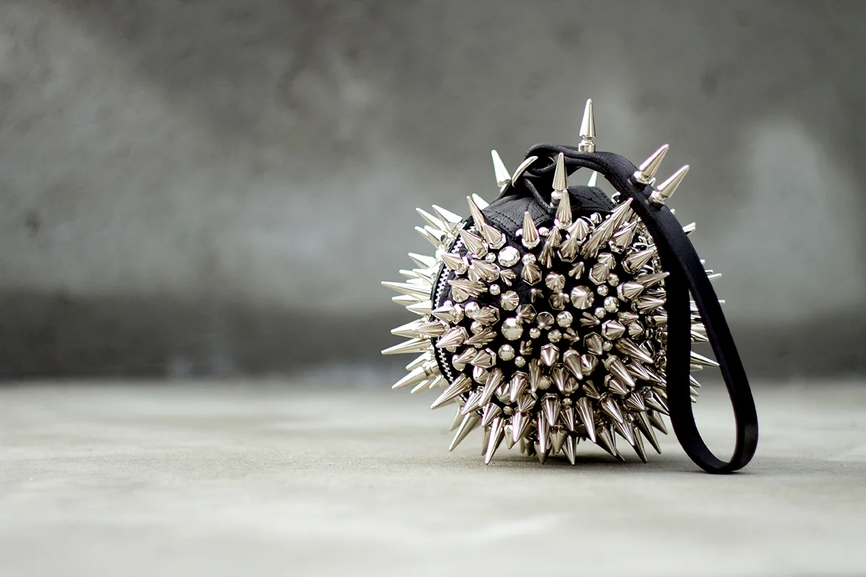 Hey, that’s a sharp-lookin’ handbag!
We’re just a few days before wrapping up The Art of the Handbag: Crazy Beautiful Bags with Race Point Publishing. Here’s a little peek at one of the featured designers, Dafne Balatsos. This might be my favorite bag in the book. Sometimes, the best part of designing a book like this is being buried in amazing photography from the features bag designers!
Be on the lookout for more photography and some sample pages from the book.
The Art of the Handbag is a companion book to last year’s Shoegasm .