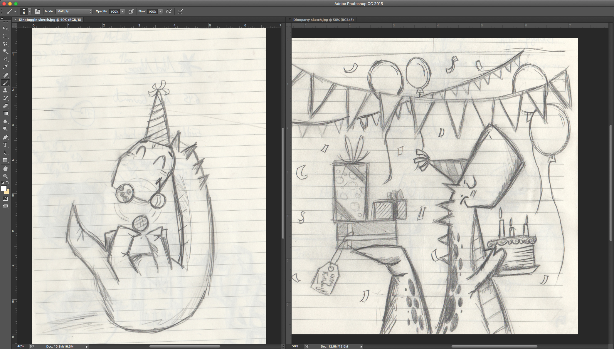 The sketches!