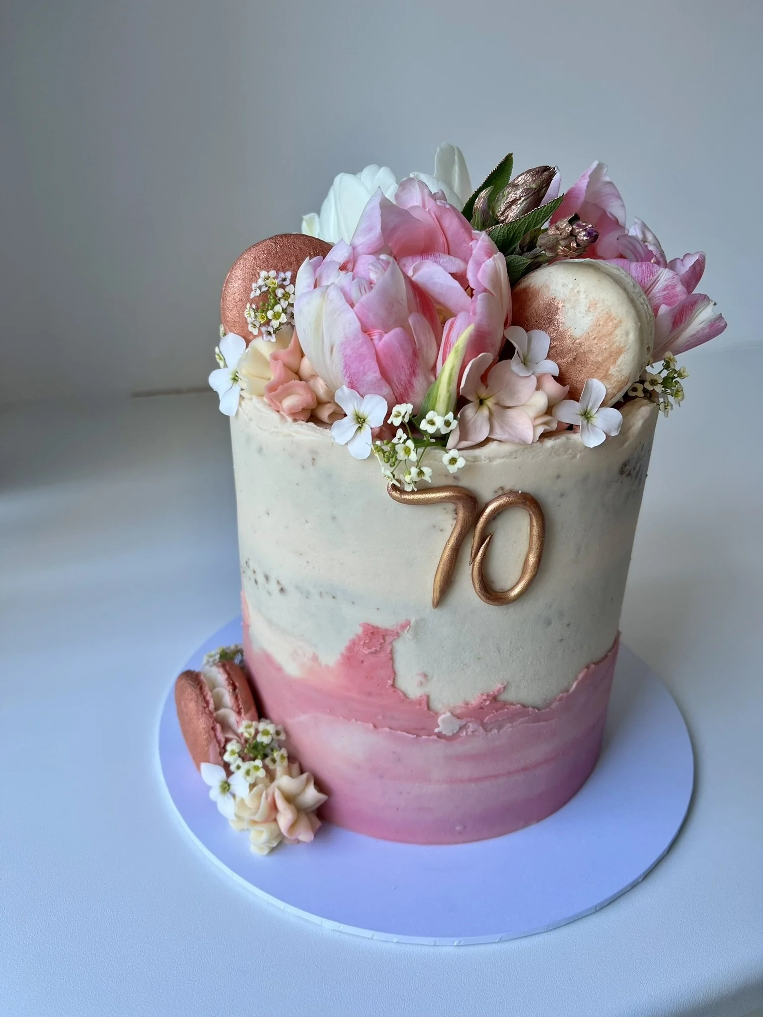 Fully Loaded Top, Flowers, Macarons &amp; Colour Accents.