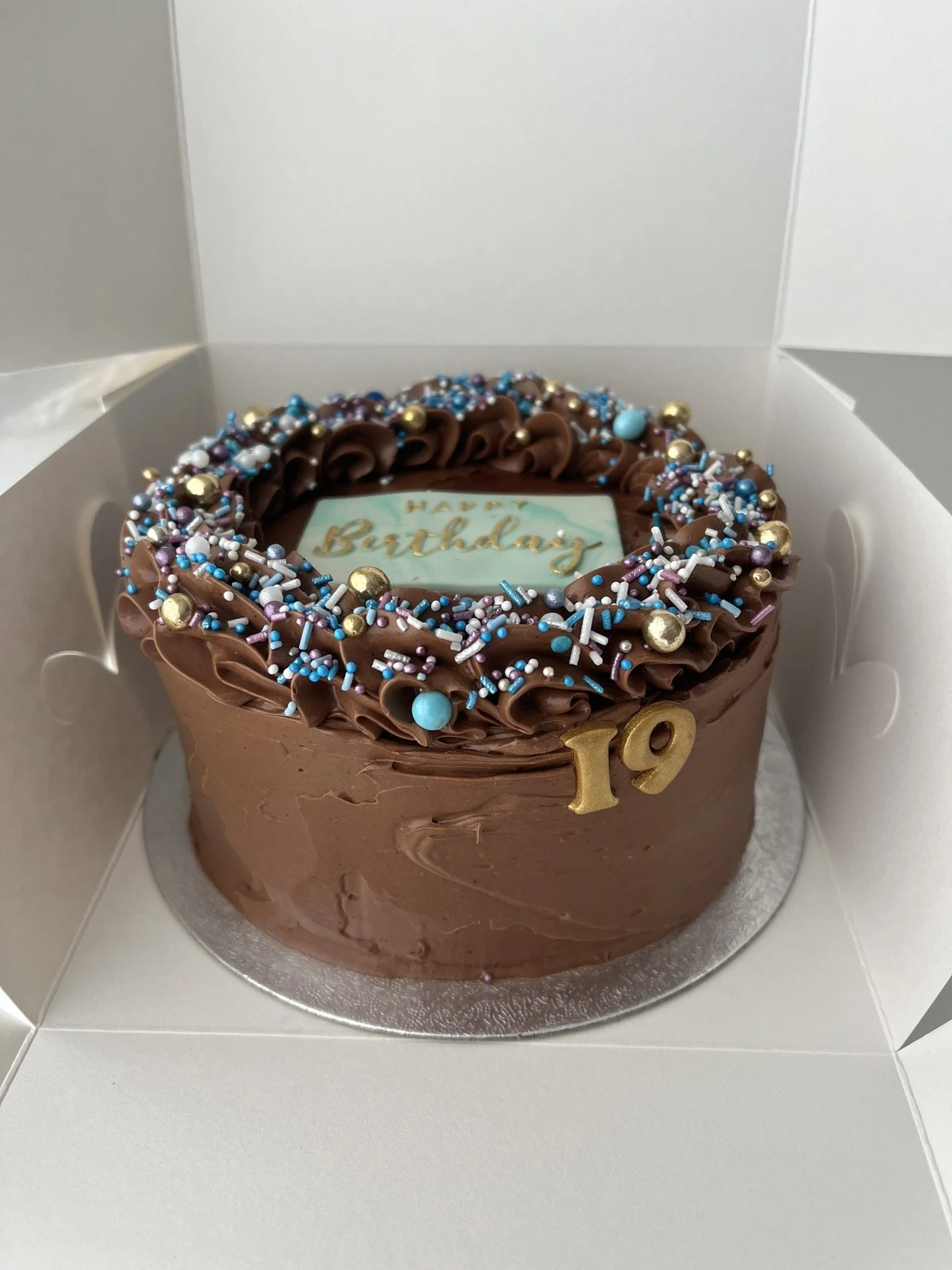 Mini Cake with Sprinkles