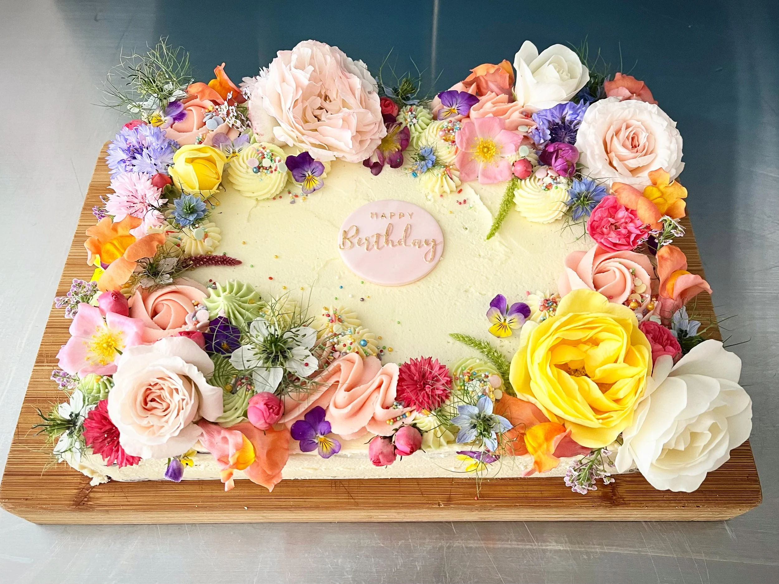 Large Slab with Flowers &amp; Sprinkles