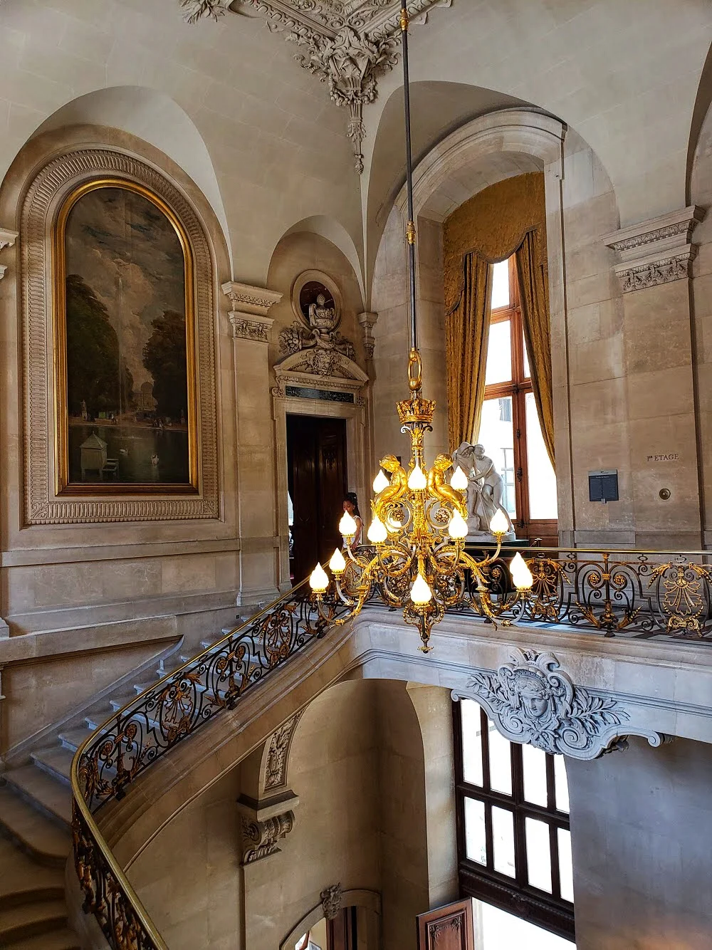 The most beautiful staircase in the Louvre