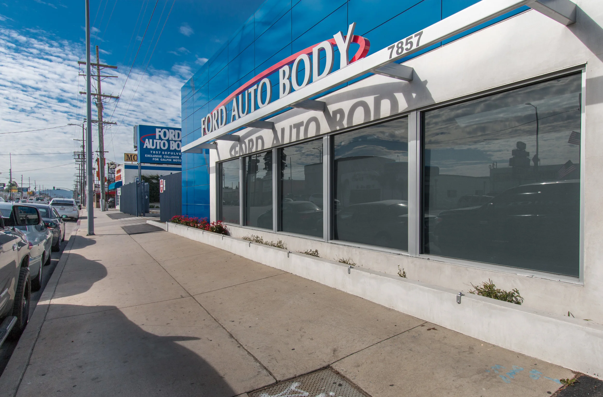 Remodeled Exterior of an Auto Repair Shop in Van Nuys