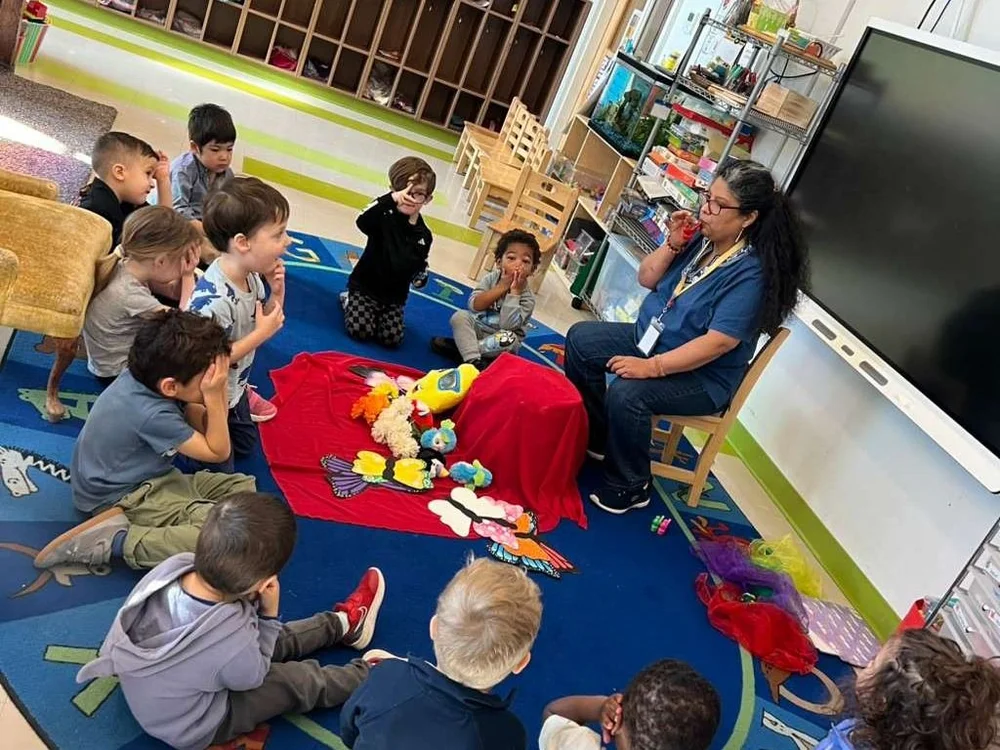 Circle time with our students at Isabella & Ferdinand