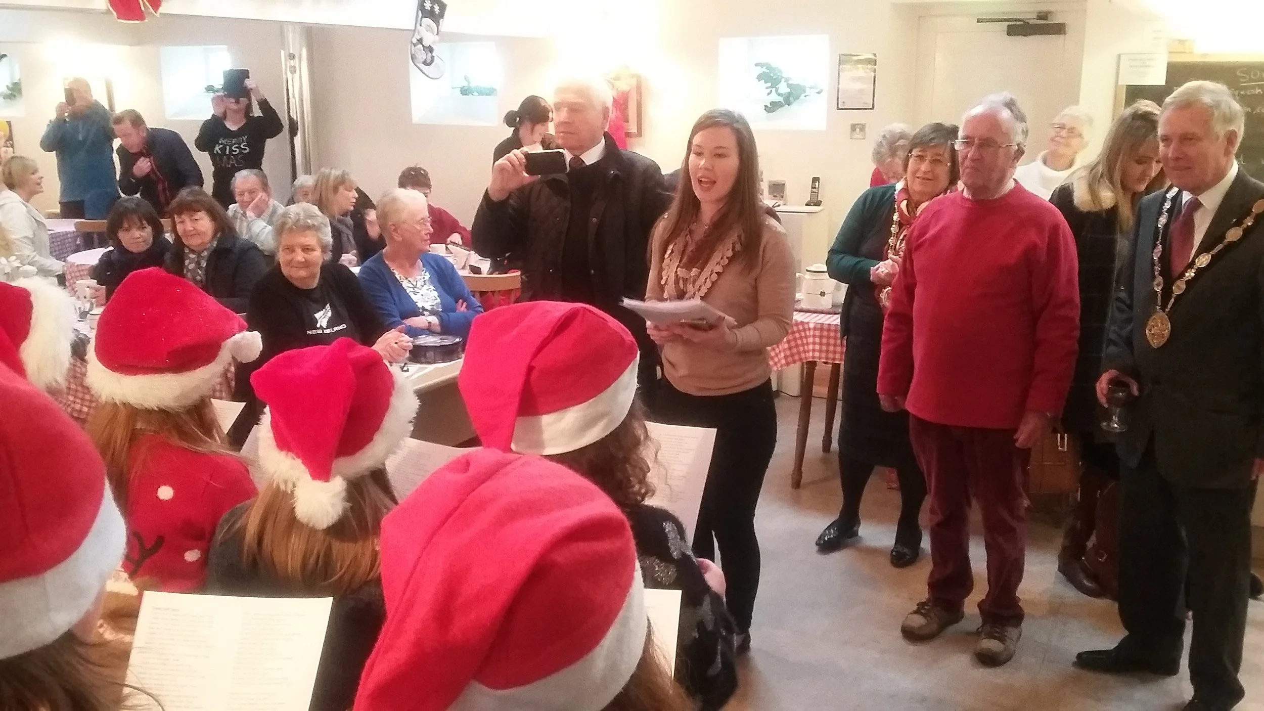The Choir sings for visitors, volunteers and the Mayor & Mayoress.