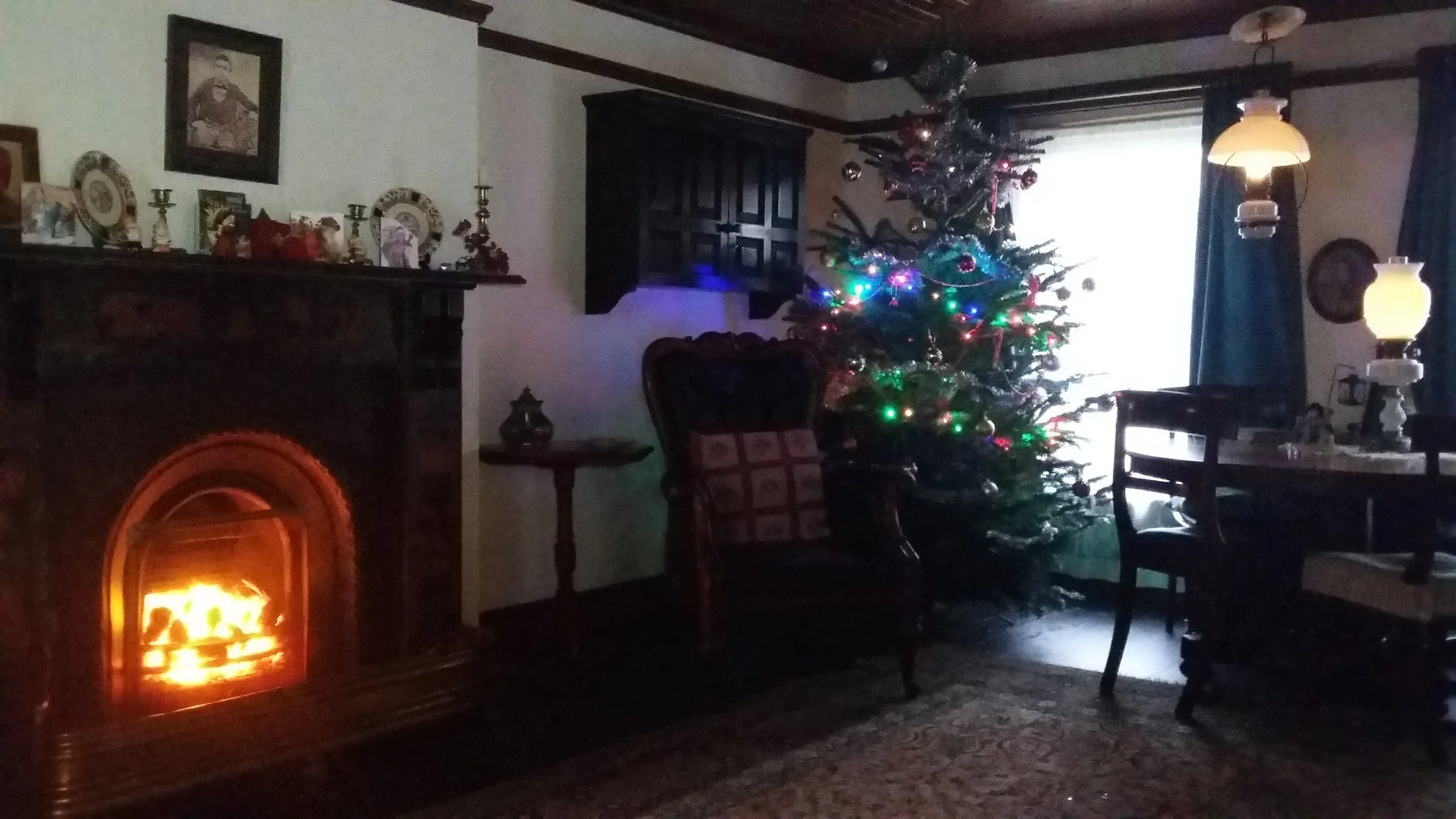 Just waiting for Santa to arrive - might be a warm entrance!
