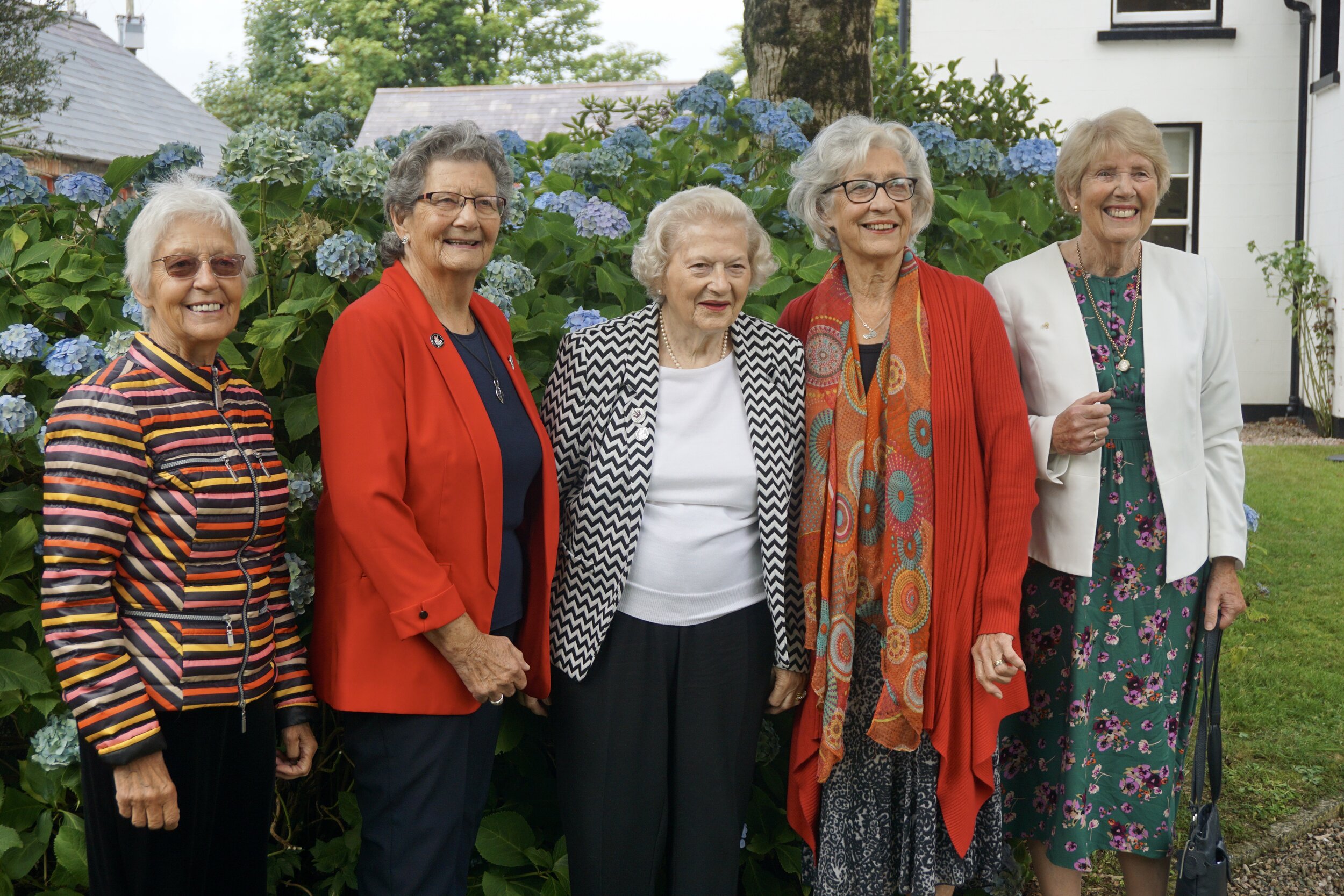 UNZT volunteers, from left: Olive Campbell, Maeve Campbell, Valerie Starrett, Sandra Dorman, Hilary Moore