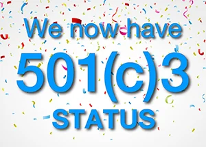 We're a 501c3 organization 
