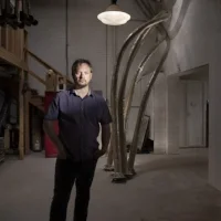 Portland artist ready to plant street lamp art, as Woodfords Corner construction wraps up