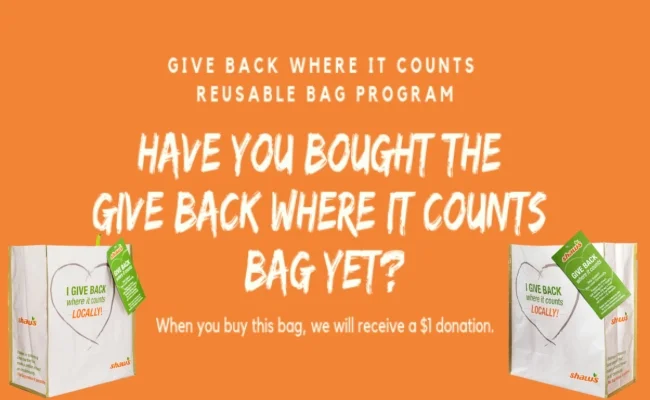 FWC Gets $1 for Every "Give Back Where It Counts" Bag Sold at Shaw's in April