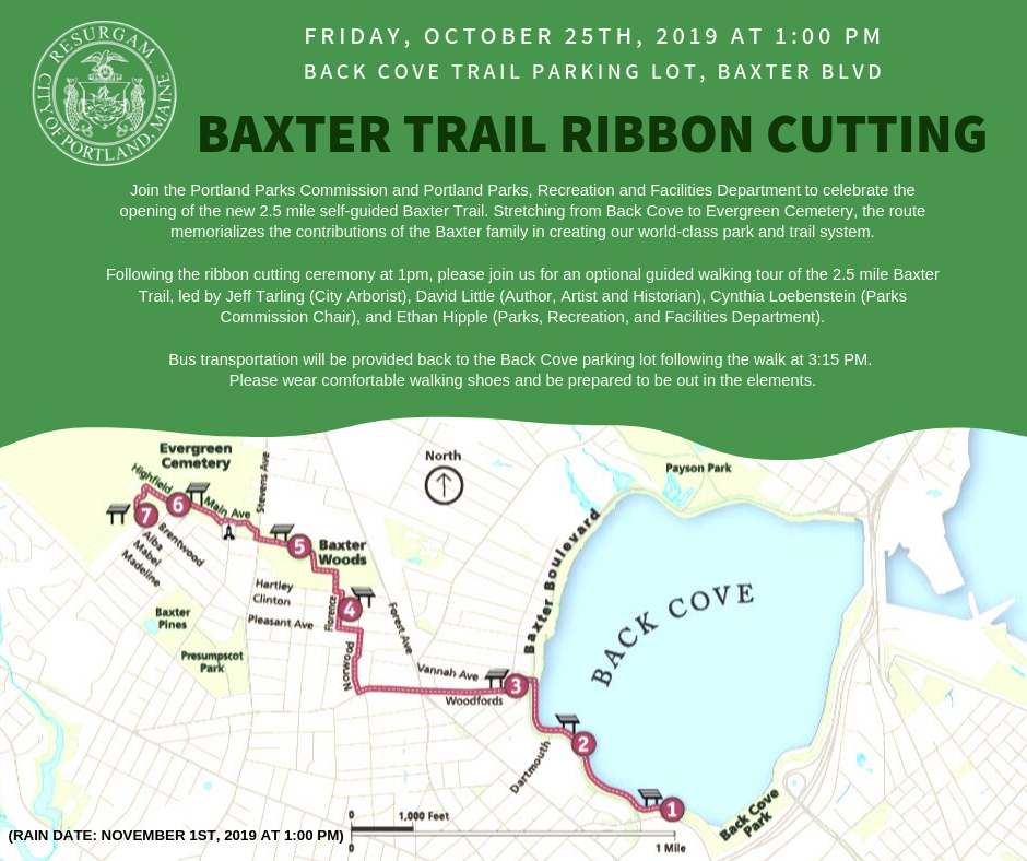 New Baxter Trail comes right through Woodfords Corner
