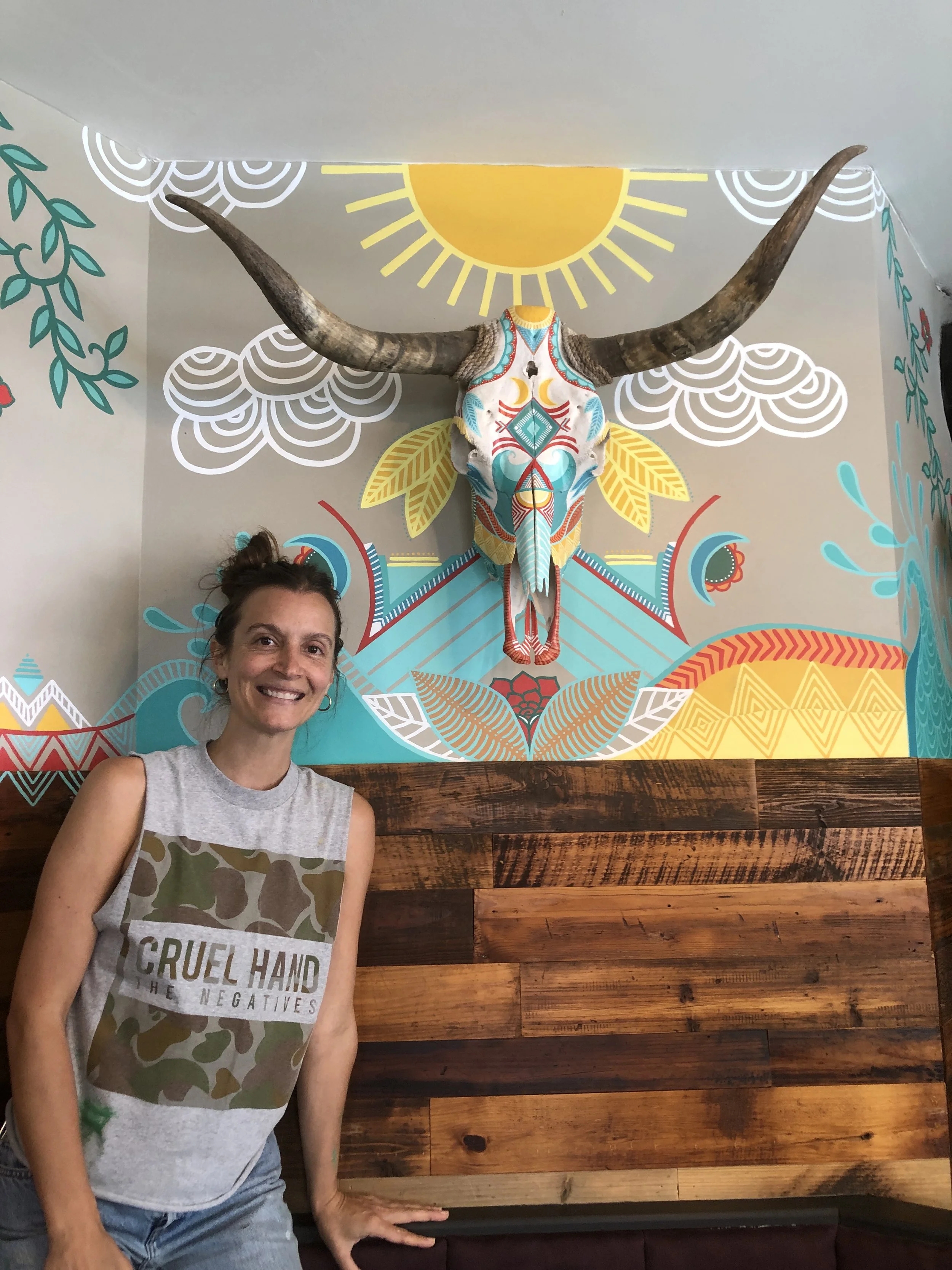 Local Artist Adds to the Street Art on Deering Ave