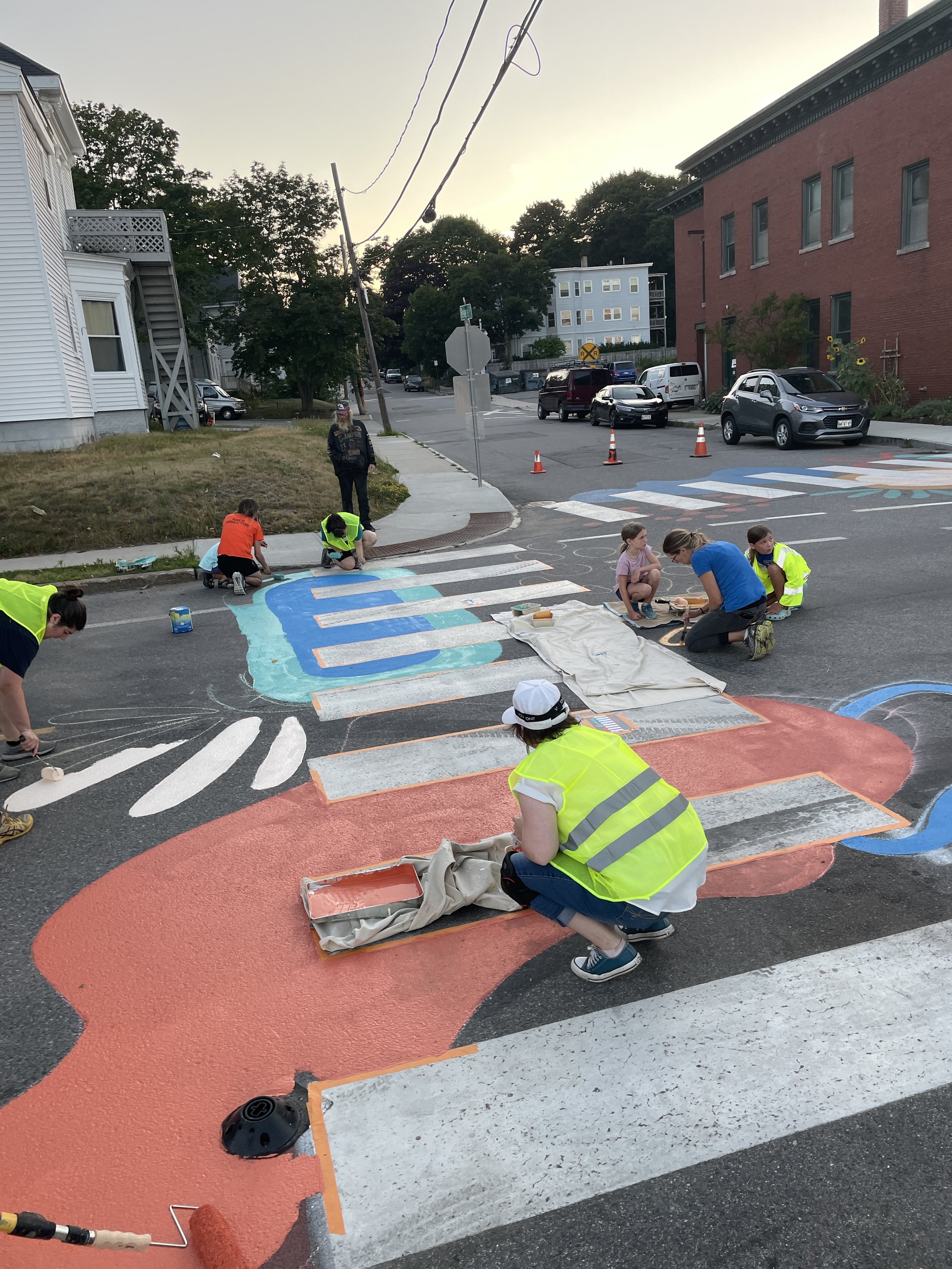 Introducing: The Corner Crosswalk Mural FULL Installation!