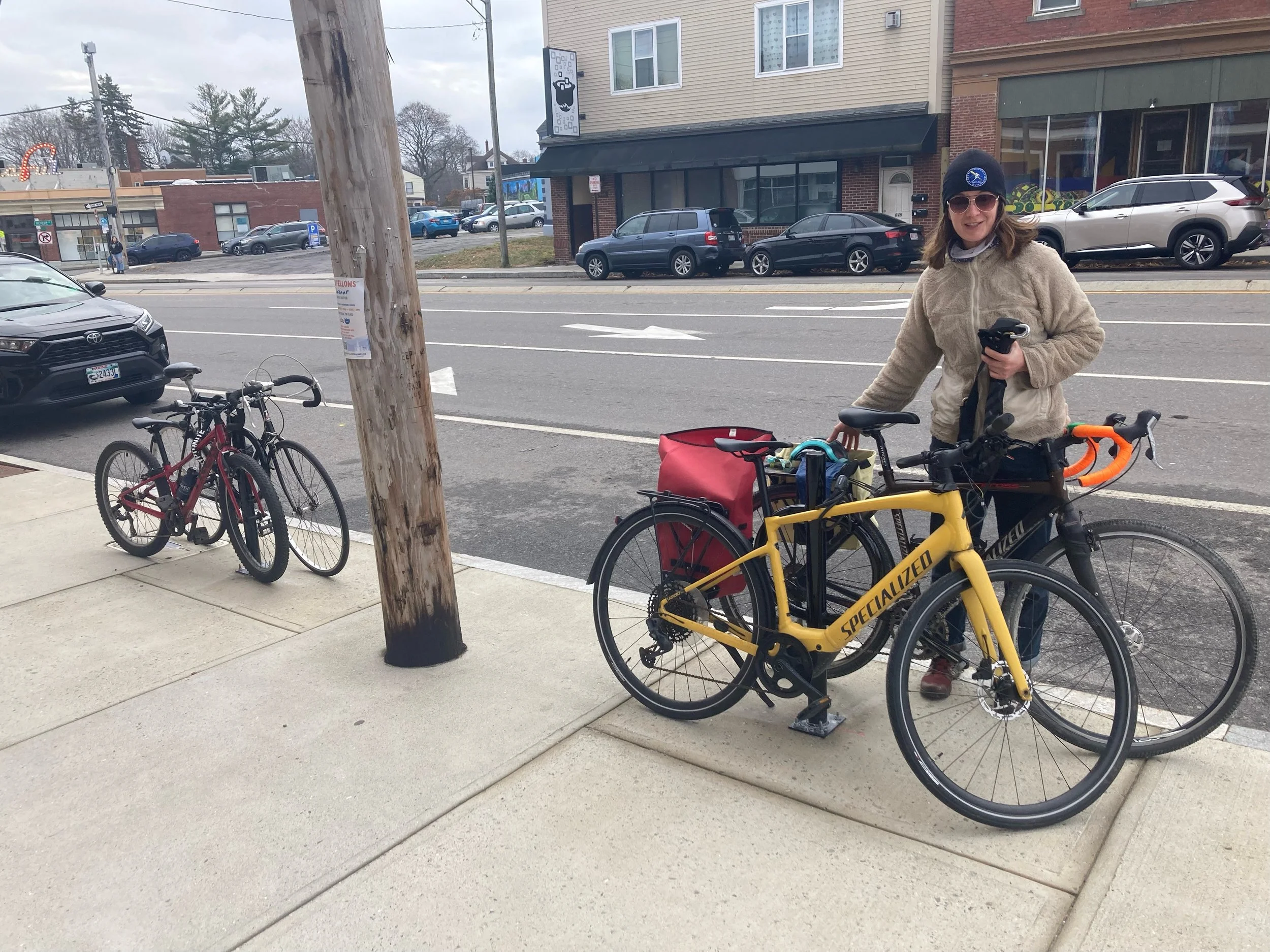How Can I Get a Bike Rack in Front of My Woodfords Corner Business?