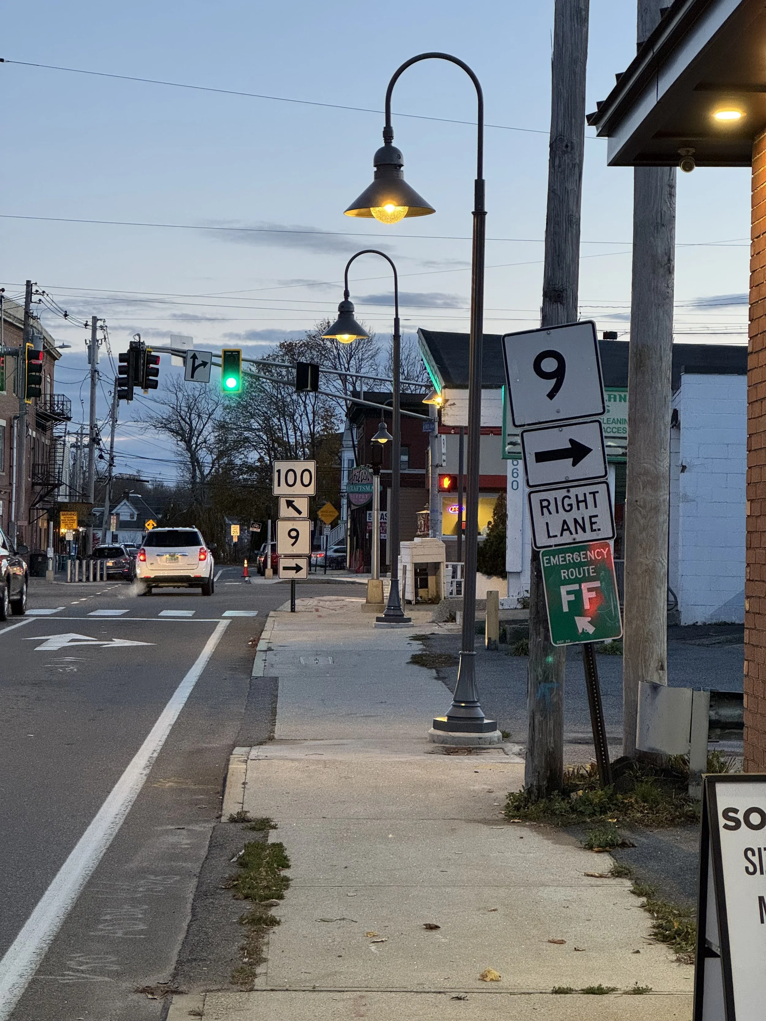 There is now LIGHT in Woodfords Corner!