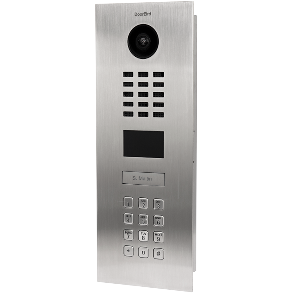 Doorbird-flat+panel+doorbell-phone+key-smarter+homes+austin