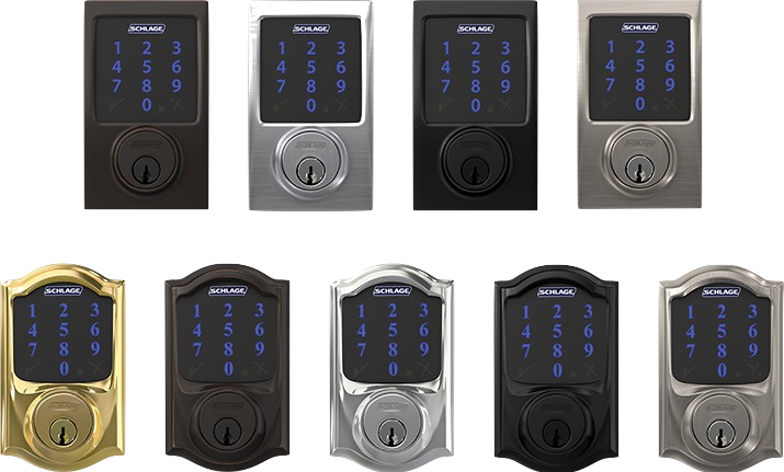 Schlage Connect lives up to its name - it truly is a lock for the connected age. With so many advanced features, this isn’t just a lock. It’s the lock, loaded. Security: Schlage Connect is BHMA/ANSI Grade 1 certified, the highest residential rating. Built from high-quality materials, this keyless deadbolt gives you the highest level of security at the main point of entry. Additionally, Schlage Connect comes with a built-in audible alarm sensor that alerts you to activity at the door. You can select between three alert modes - activity, tamper, or forced entry - providing alerts from first contact with door or handle to when the door is opened. Quickly and easily cycle between three settings simply by pressing a button on the lock.