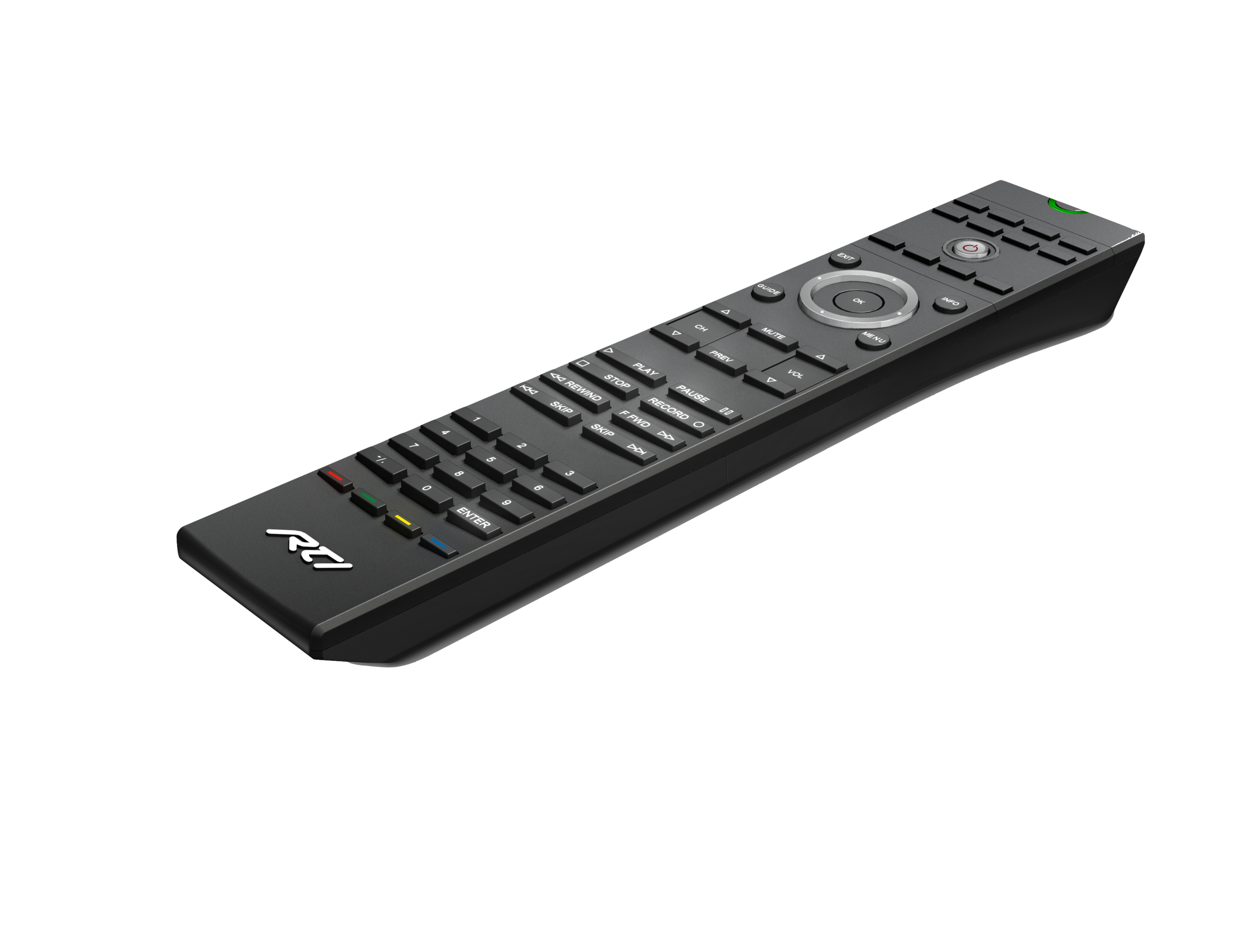 The T1-B+ is the third generation of RTI’s popular T1 universal system controller, now featuring the RTI dual RF platform and backlit buttons. The T1-B+ allows all other factory remote controls to be combined into one simple, ergonomic user interface providing powerful one handed system control. Featuring a sleek new industrial design and perfect assortment of keypad buttons for commonly used functions, the T1-B+ can operate today’s sophisticated media system, no matter how complex, at an affordable price.