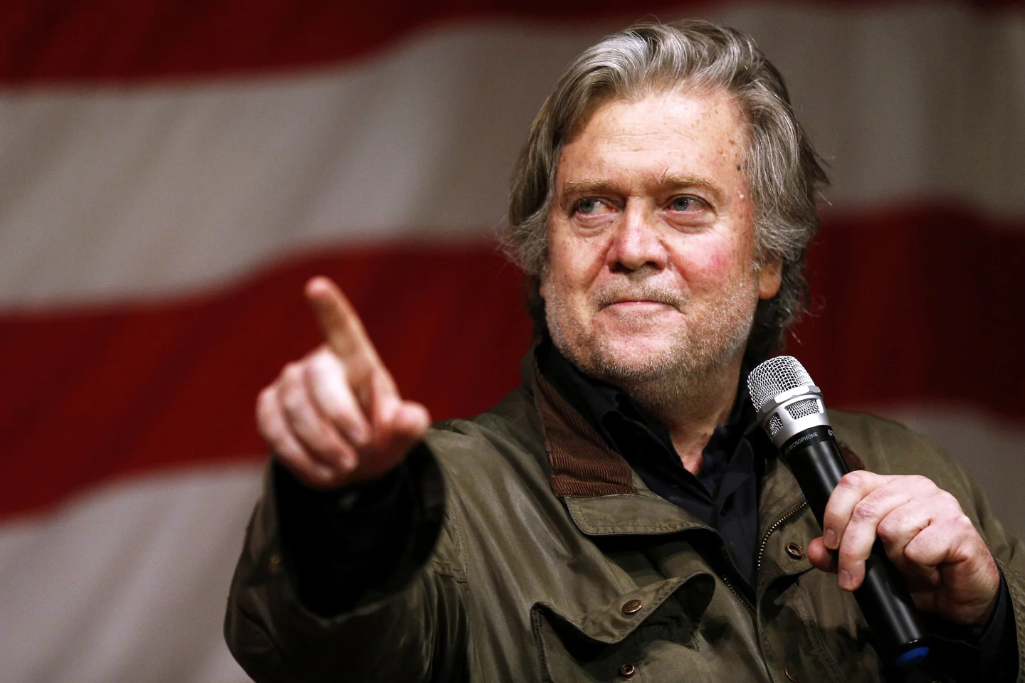 Bannon was humorous but unyielding; for him, protectionism is the way forward. Photo courtesy of Reuters
