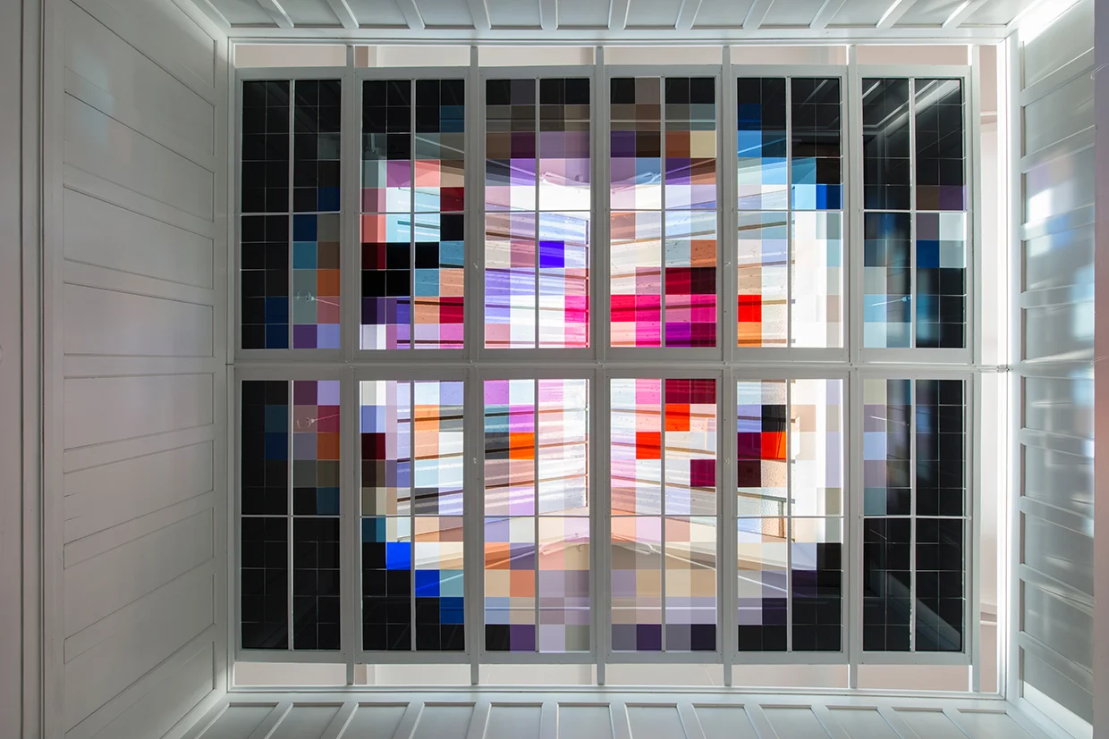 V838 Mon , 2016 Colored Film Squares on Skylight Dimensions Variable