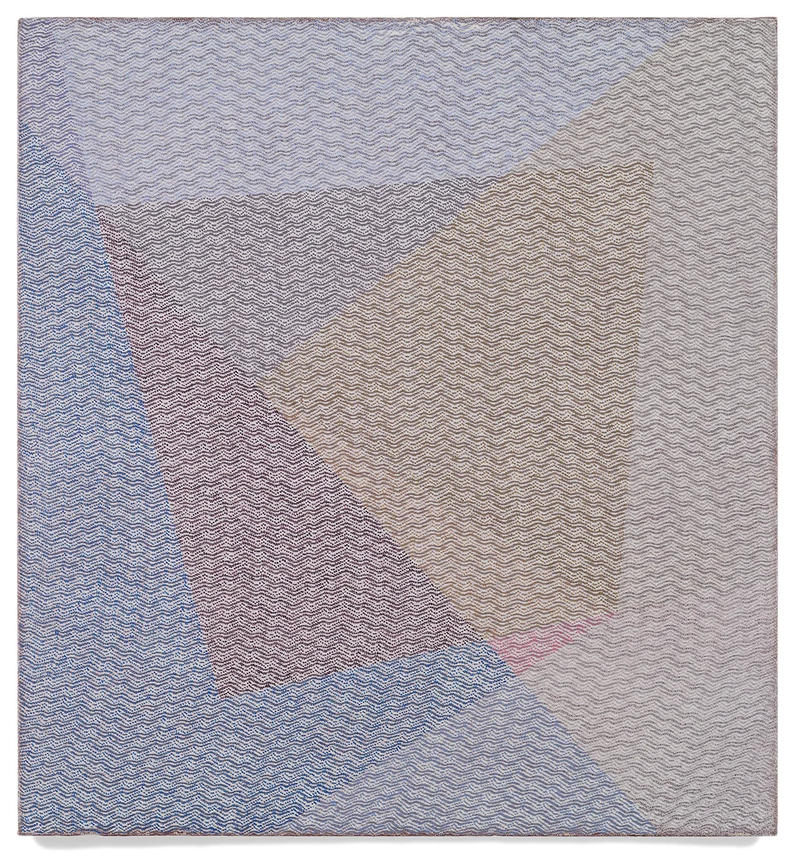 VEN, 2010 Acrylic on Hand-Loomed Linen 29 x 27 inches