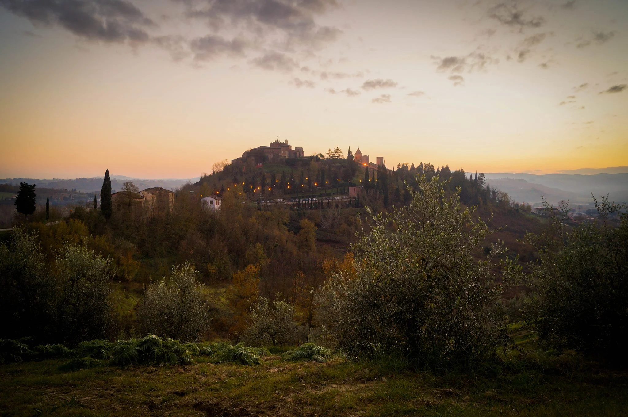 A view of Certaldo Alto, my Italian home.