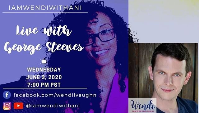 Hey everyone! 💞
Please join me on my Facebook page this Wednesday, June 3rd 2020 at 7 PM for my interview with actor &amp; singer-songwriter George Steeves. (Click the Facebook icon in my bio)
💞💞💞💞
George will share the inspiring journey that le