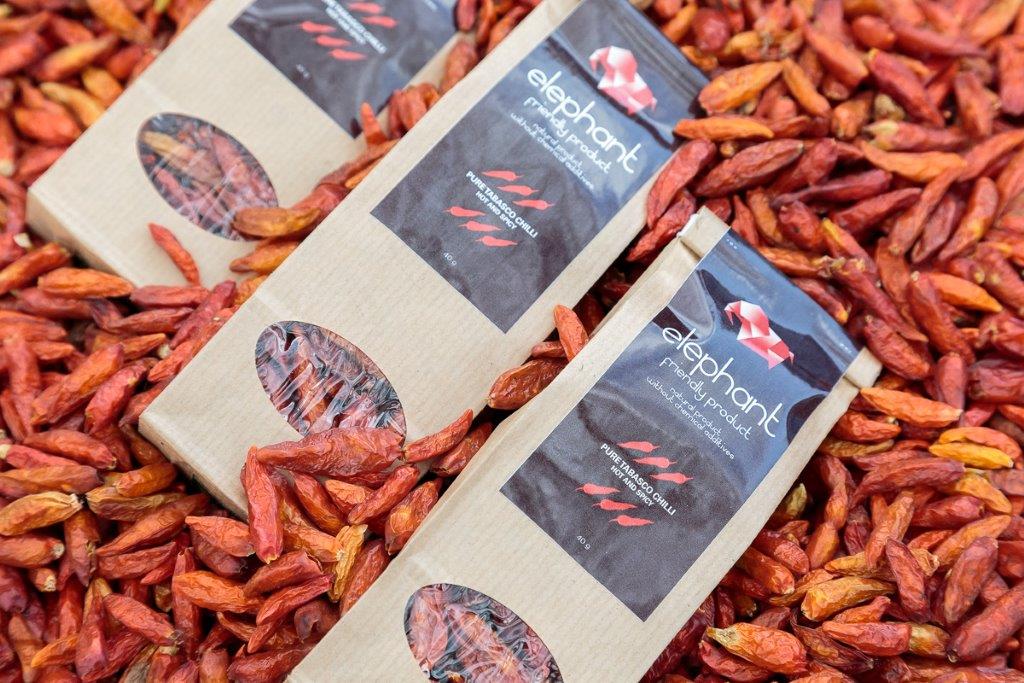 Dried chillies for sale