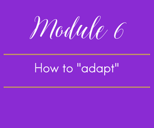 Module 6. A Message from the first lady. How to "adapt" a recipe without plagiarizing.