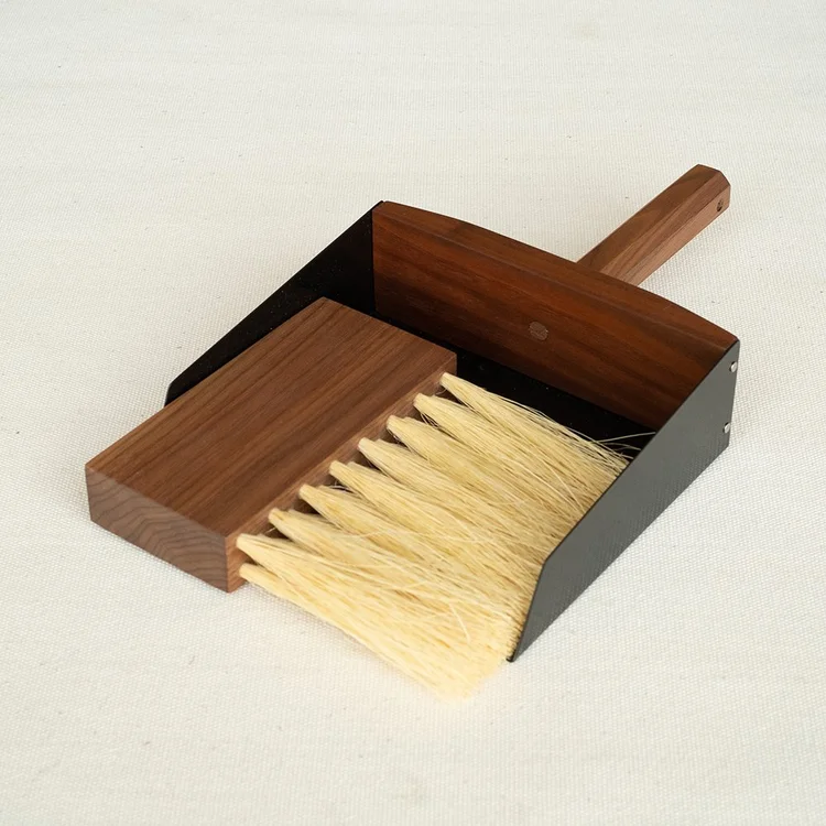 Black & Walnut Dust Pan Set