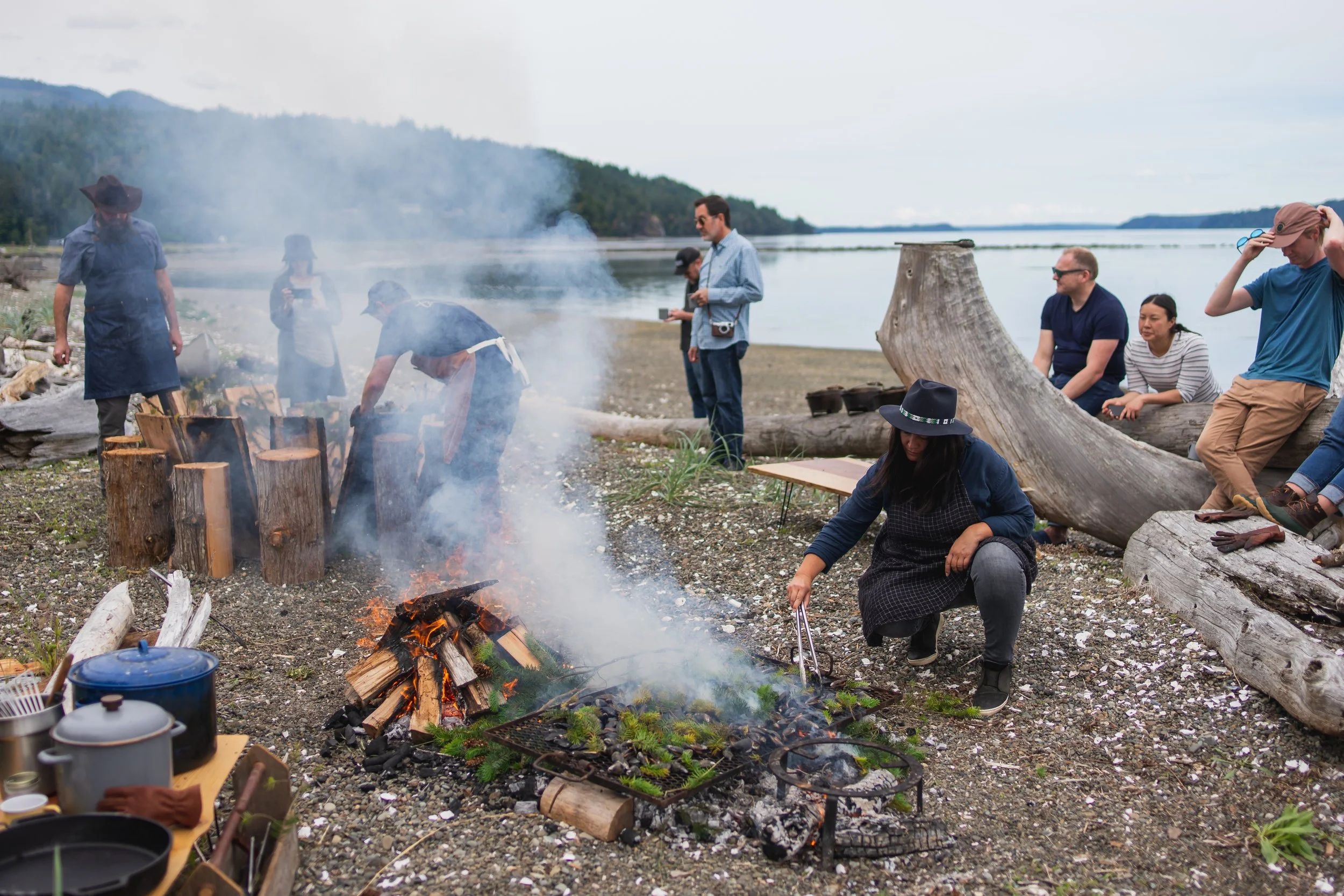 Iron, Fire + Brine SEAFOOD Cooking Workshop at Hama Hama Oyster Co.