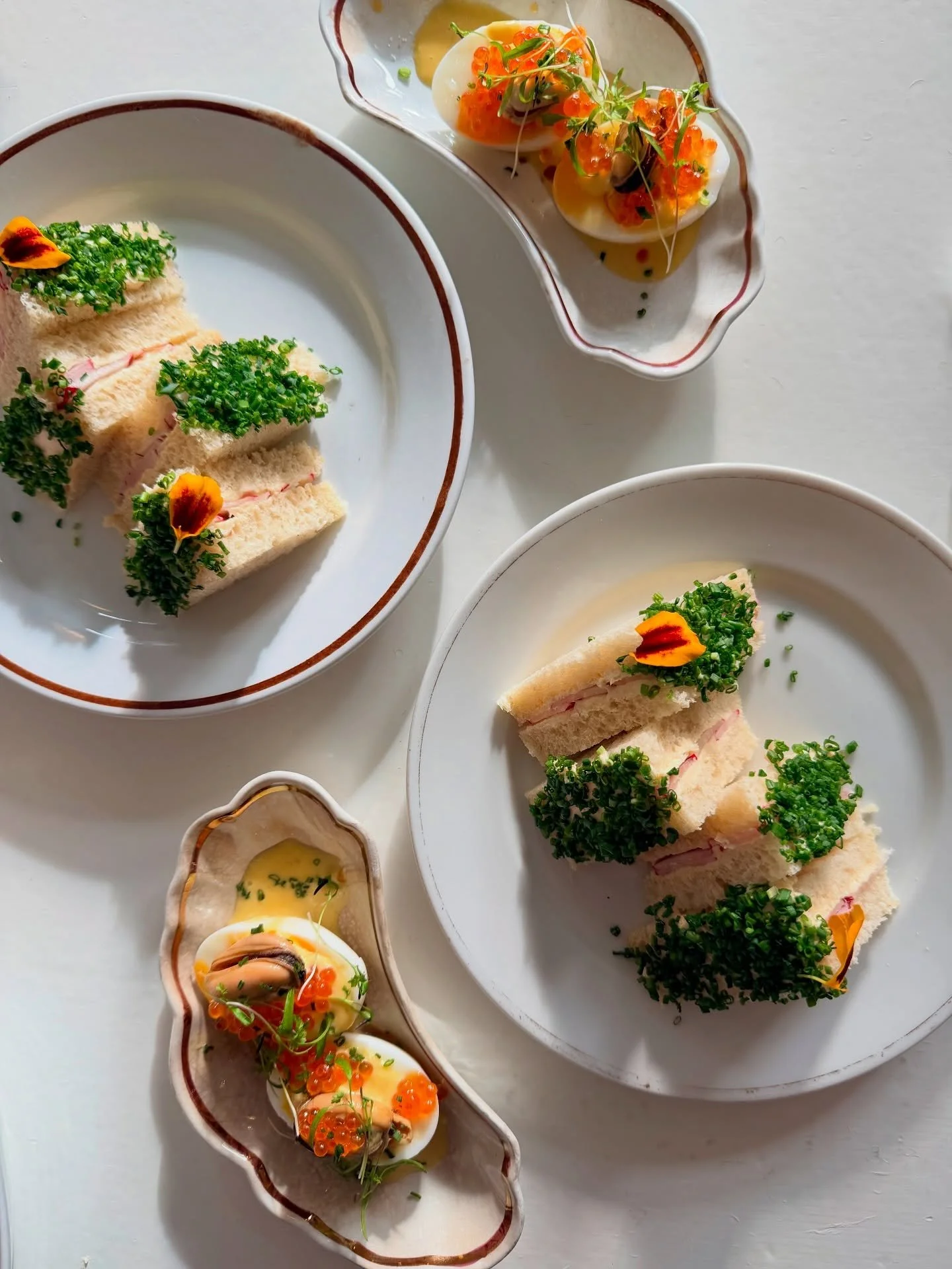 It&rsquo;s the final week of our chef residency @maurice_pdx! Come through. We&rsquo;ll be there to greet you with beautiful wines, warm service and lovely bites (like these @burroburrowburrough jammy eggs with mussel conserva, pimenton aioli + trout