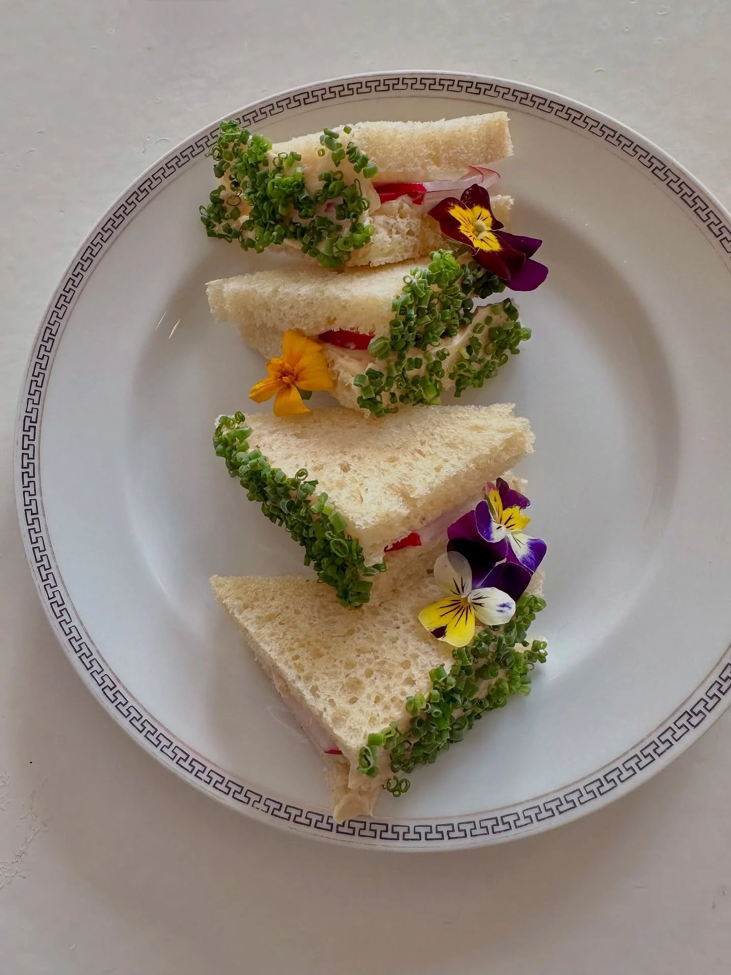 Tournant Chef Residency @maurice_pdx 💙 Week 2 | Float on in for some lighter fare, like our radish and miso butter tea sandwiches (a little wink to the radishes w/fancy butter on the classique M&Aring;URICE menu 😉) and an autumnal salad of mixed @f