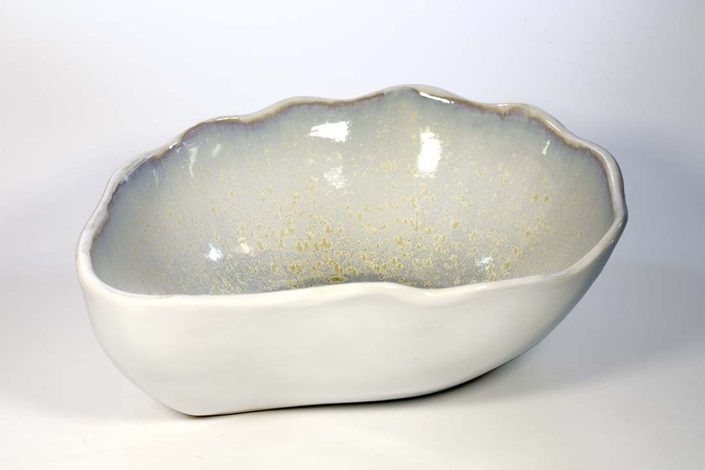 Extra Large Stoneware Clay Serving Bowl, Ceramic Serving Bowl