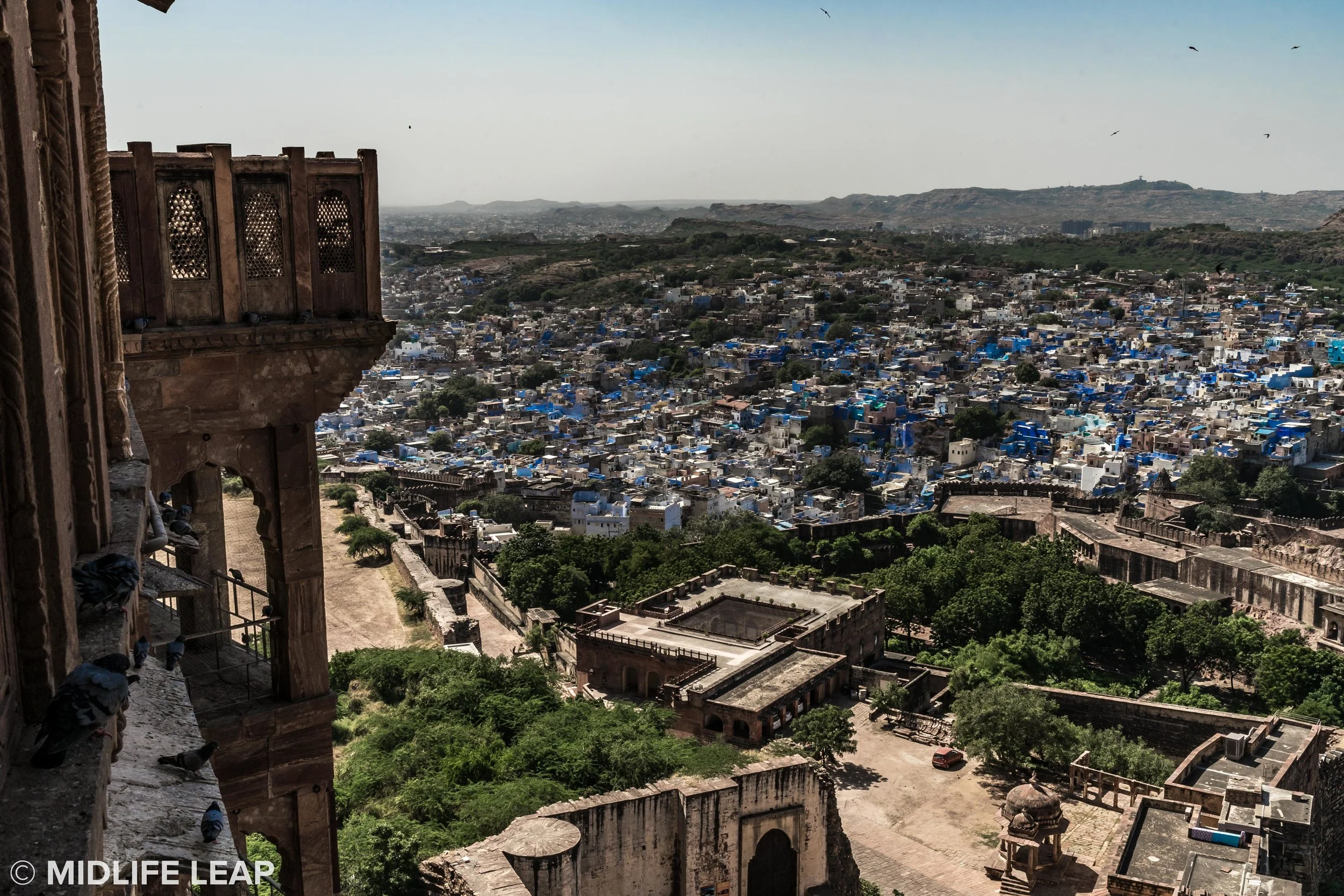 The Blue City from Mehrangarh Fort
