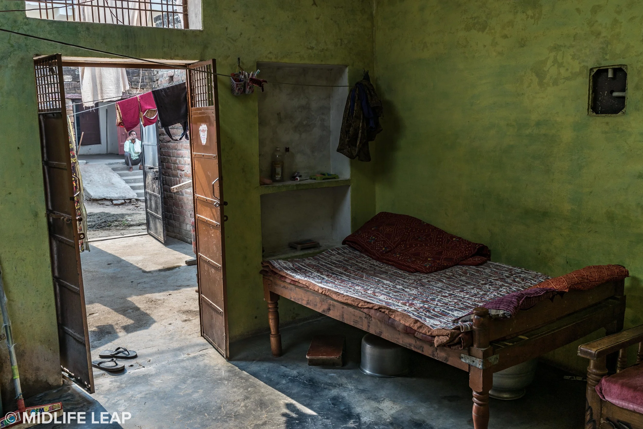 A bedroom at Ram's house