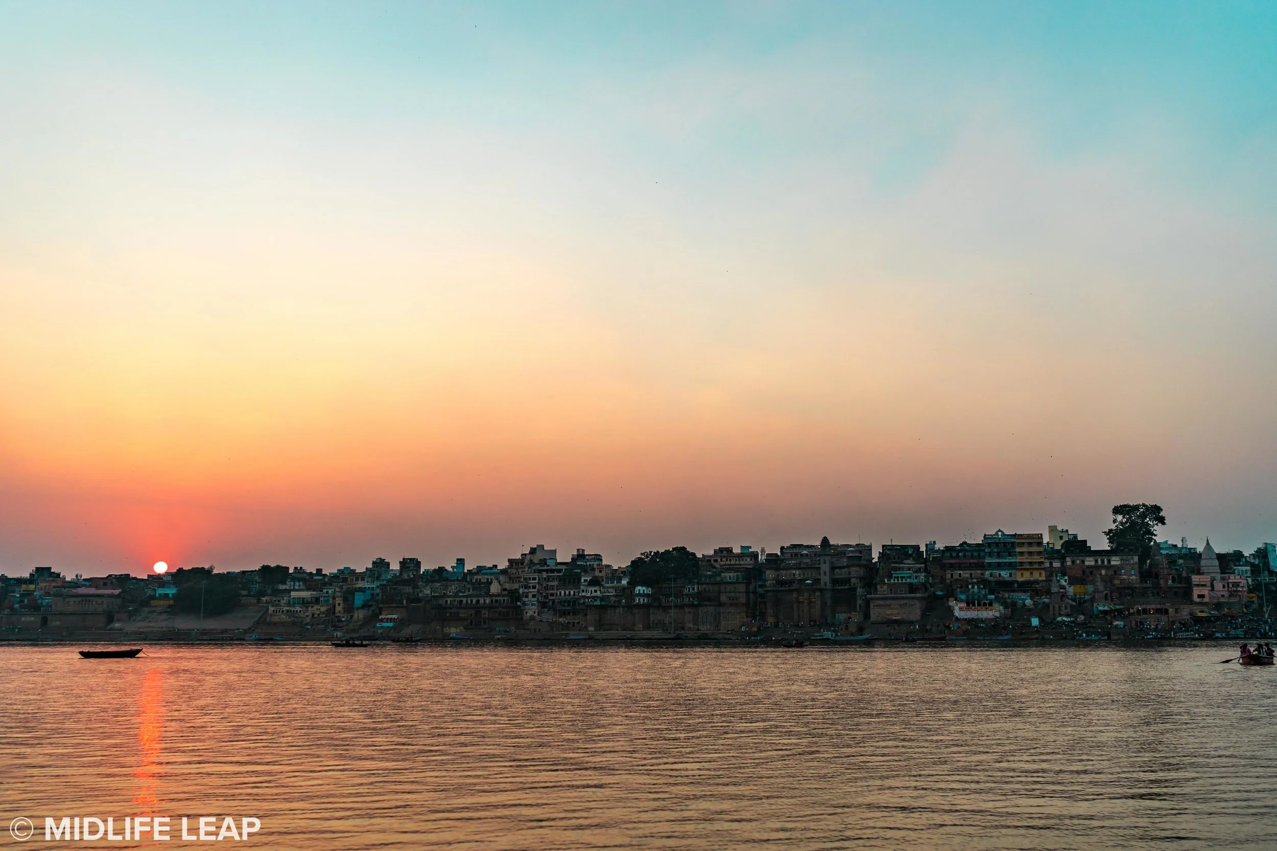 Sunset on the Ganges